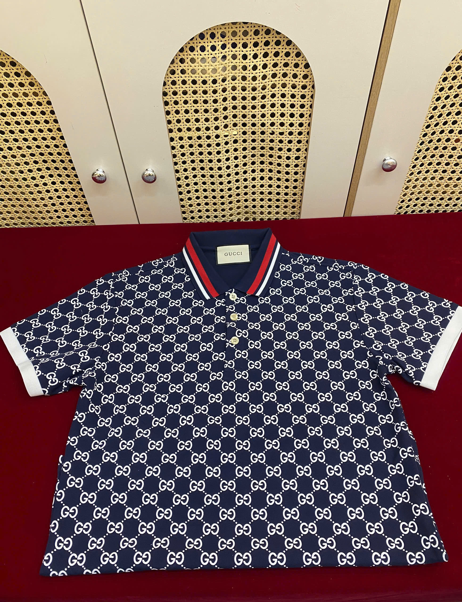 Áo Gucci GG Stretch Cotton Polo Siêu Cấp Size M