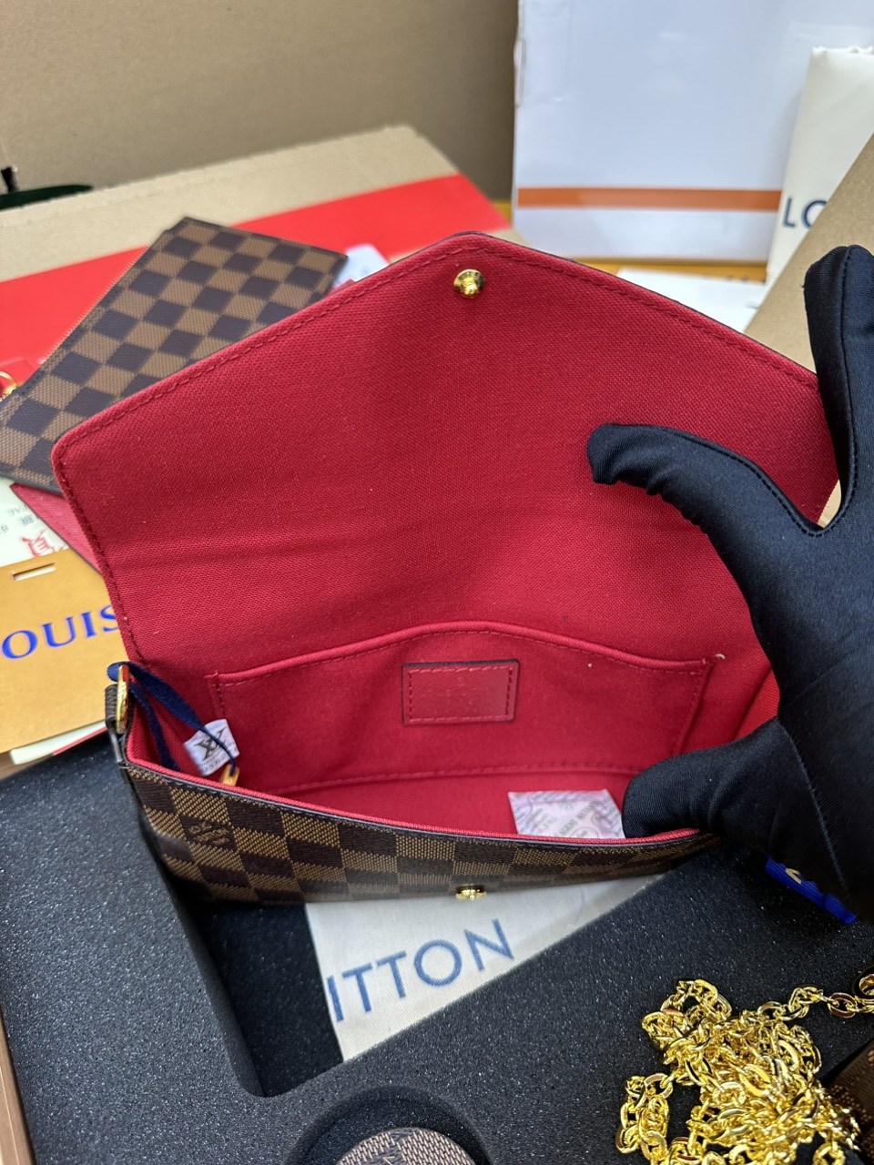 Túi Xách LV Félicie Pochette Super Màu Nâu Size 21cm Fullbox