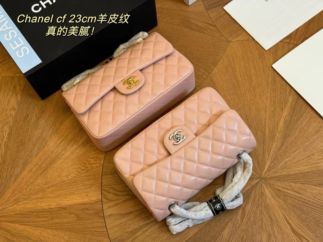 Tổng Hợp Bảng Màu Túi Chanel Classic Da Lì Super Size 23cm Fullbox