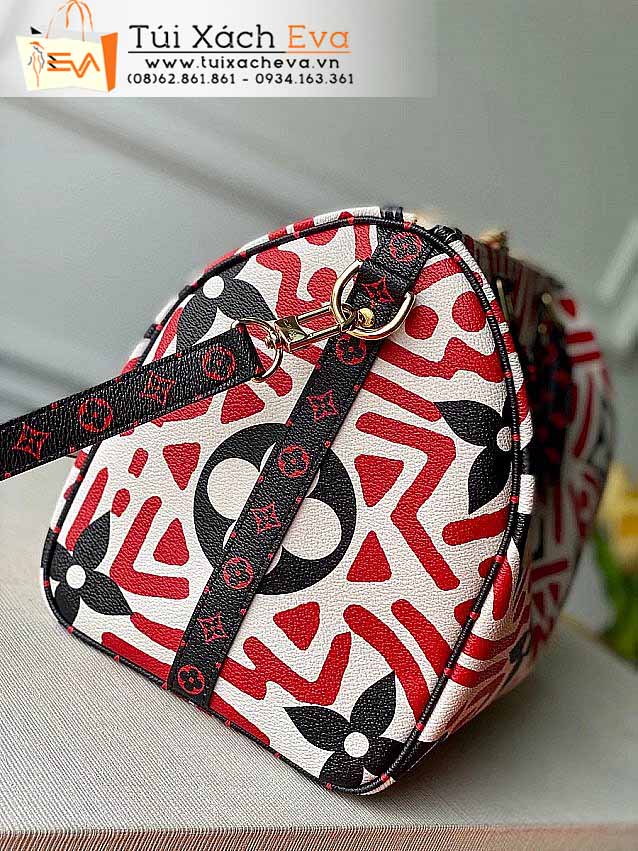 Túi Xách LV Crafty Speedy Bandouliere Bag Siêu Cấp Màu Đỏ Đẹp.