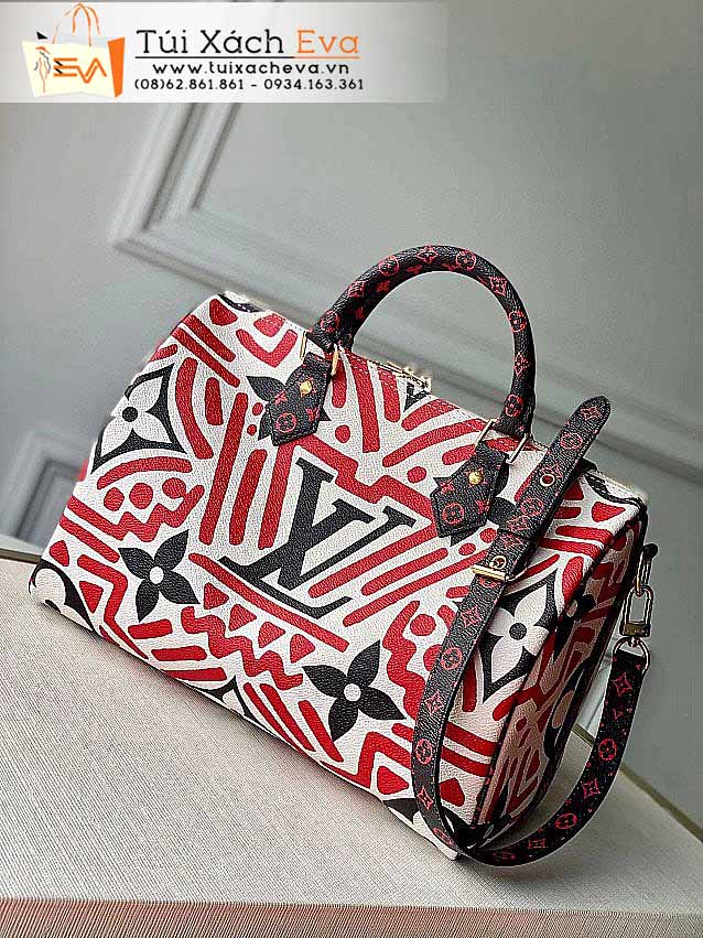 Túi Xách LV Crafty Speedy Bandouliere Bag Siêu Cấp Màu Đỏ Đẹp.