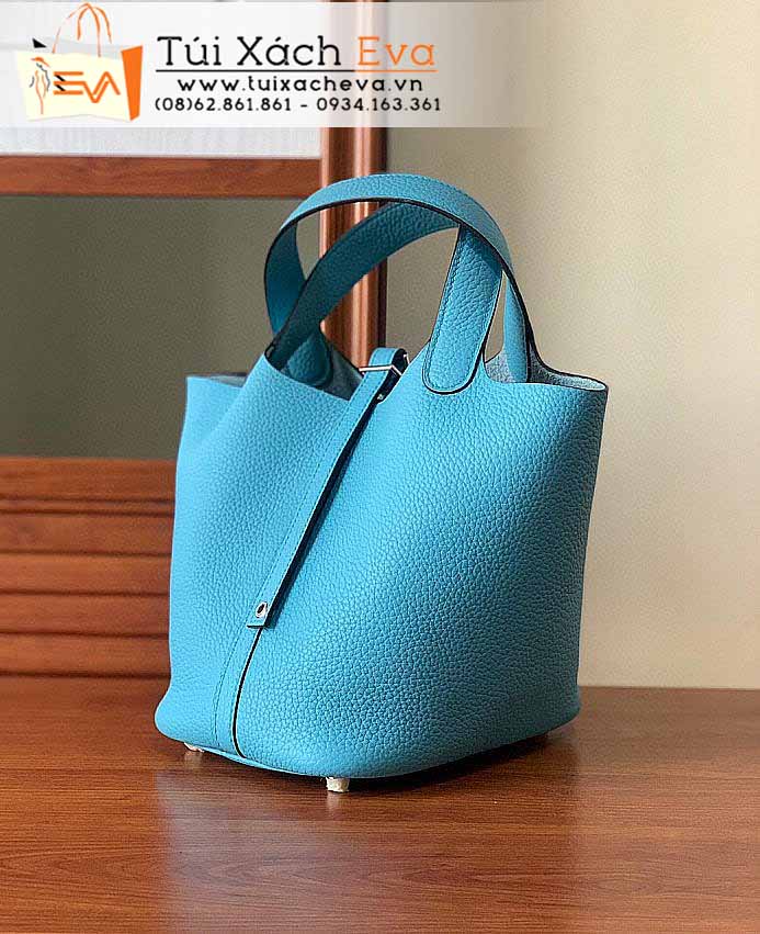 Túi Xách Hermes Picotin Lock Bag Siêu Cấp Màu Xanh Đẹp.