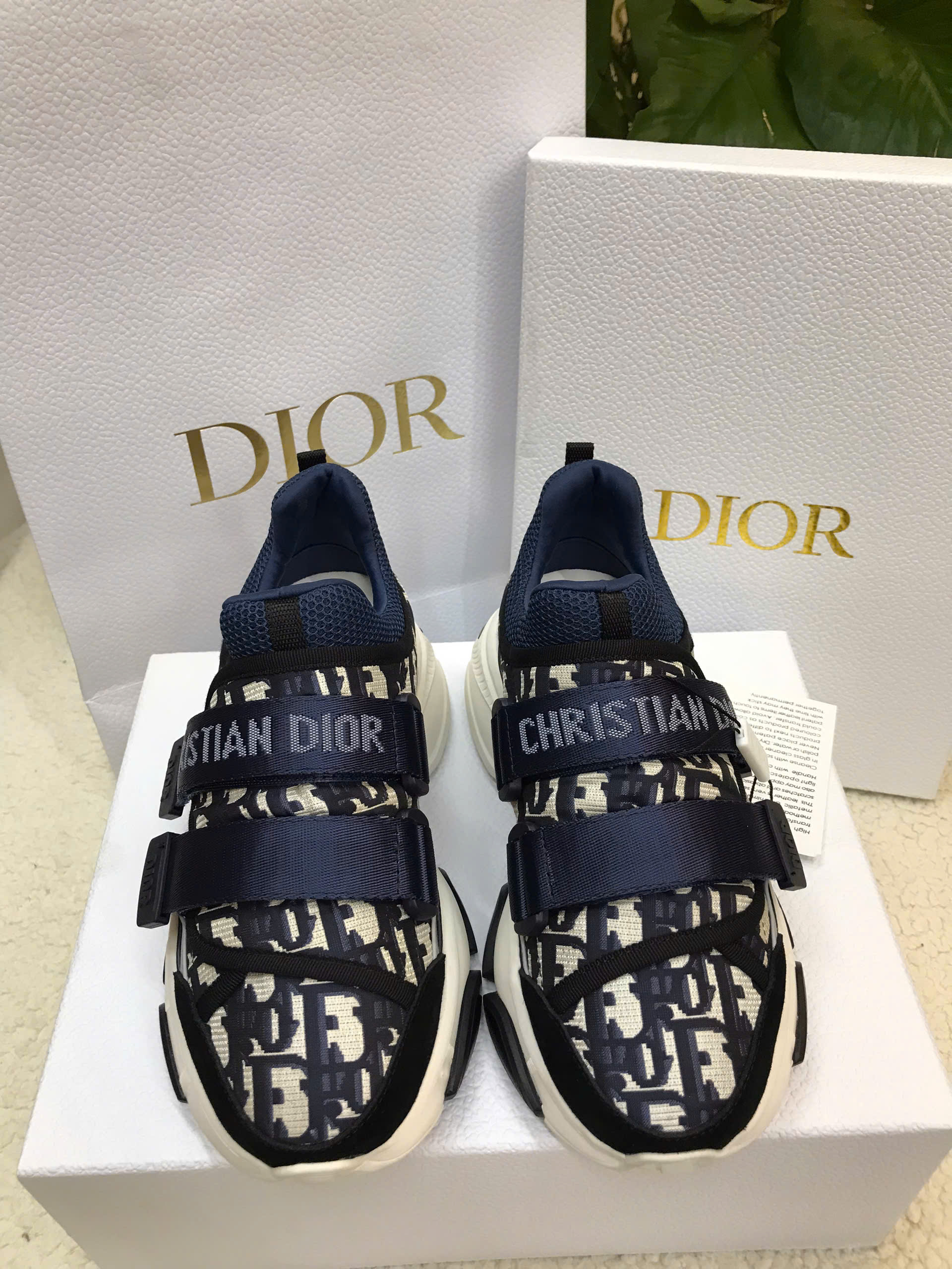 Giày Dior D-Wander Sneaker Deep Blue Siêu Cấp Màu Xanh Size 35