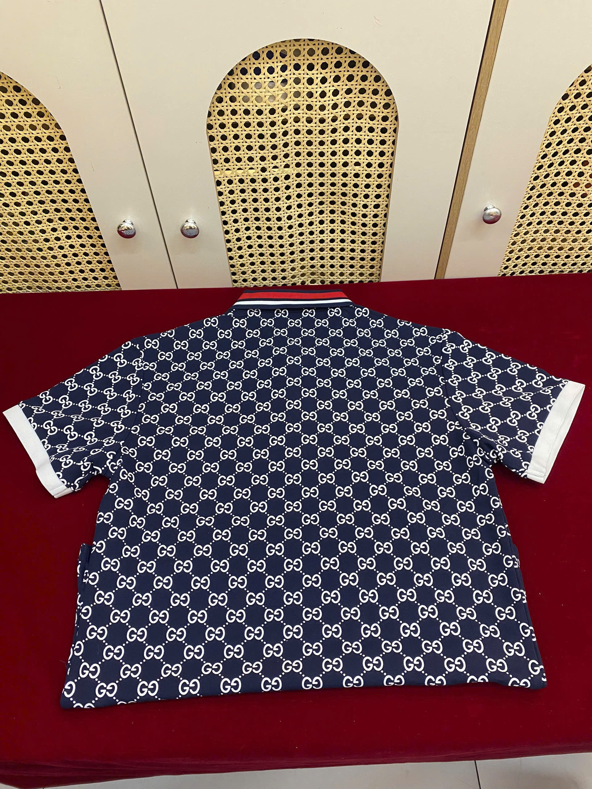 Áo Gucci GG Stretch Cotton Polo Siêu Cấp Size M
