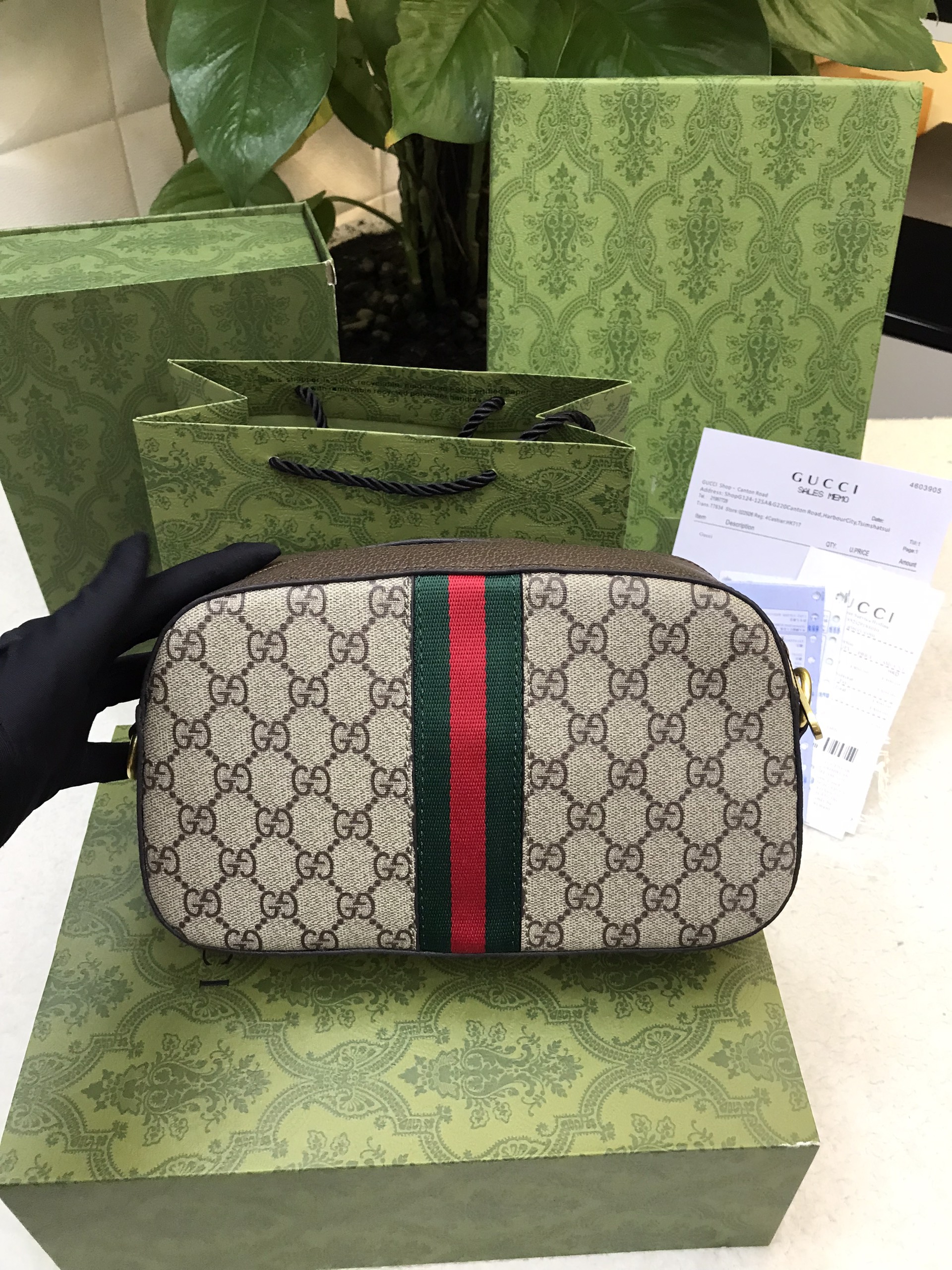 Túi Gucci Ophidia Small Crossbody Bag Super Size 24cm