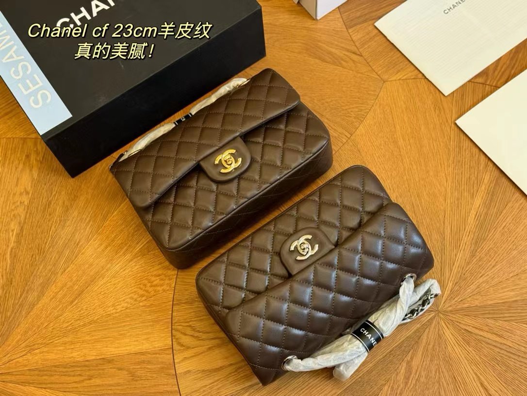 Tổng Hợp Bảng Màu Túi Chanel Classic Da Lì Super Size 23cm Fullbox