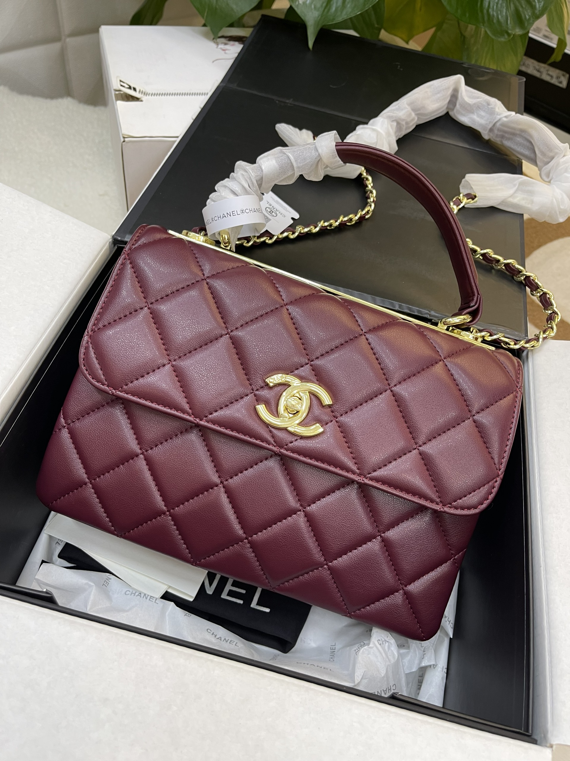 Túi Xách Chanel Trendy Super Màu Đỏ Size 26cm Full Box