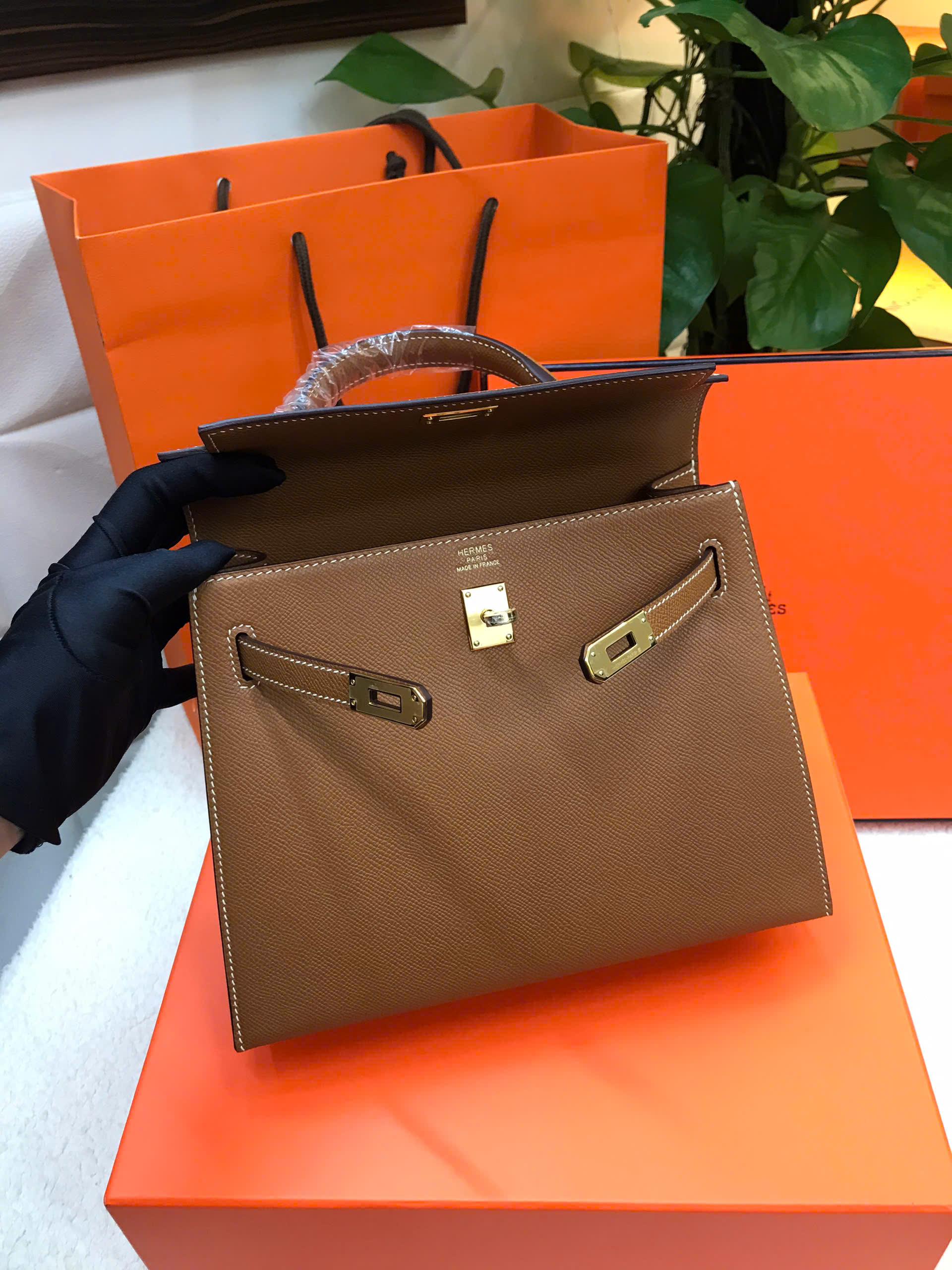 Túi Hermes Kelly Vip Màu Nâu Size 25cm