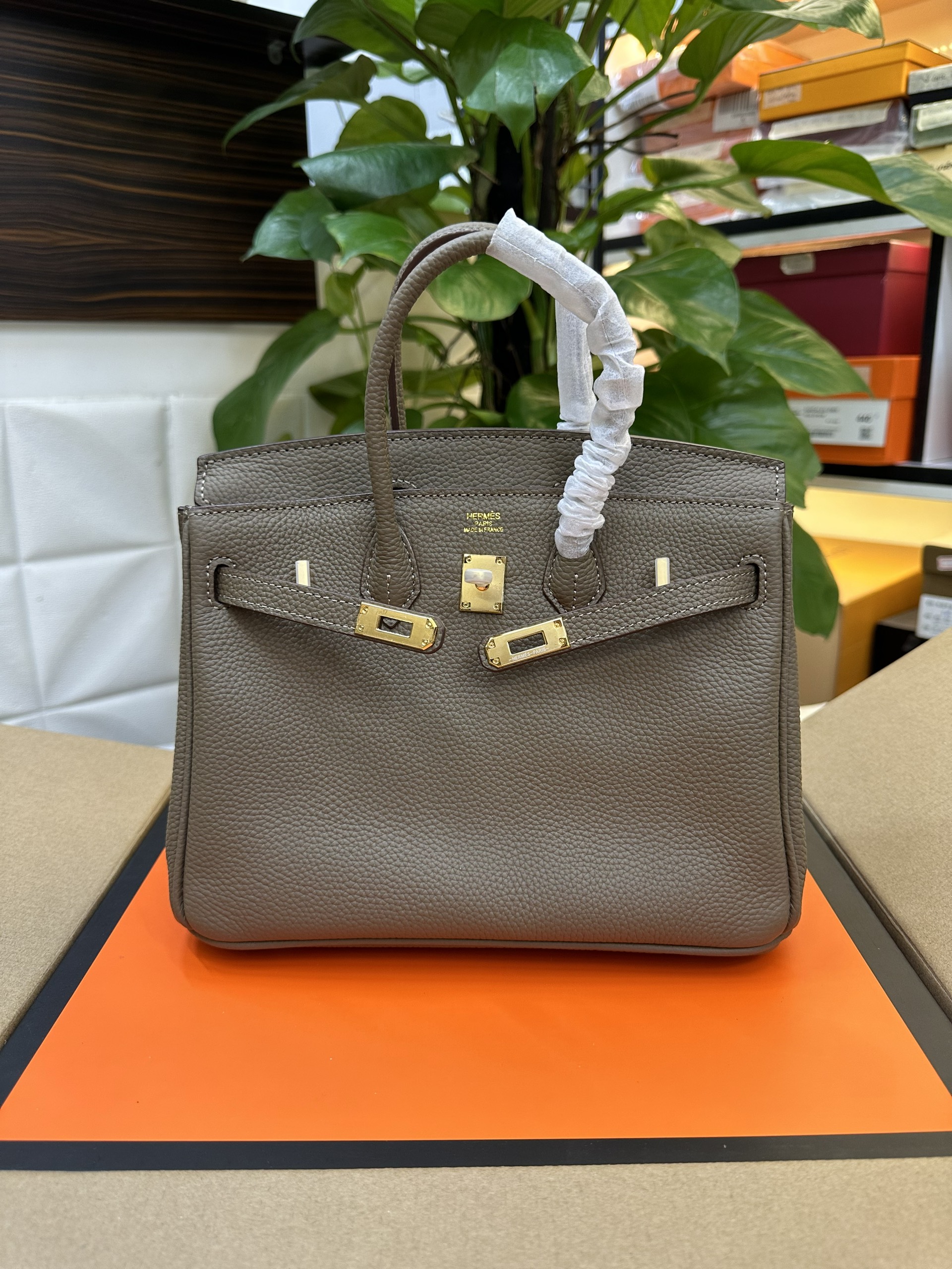 Túi Hermes Birkin Gray Super Màu Xám Size 25cm