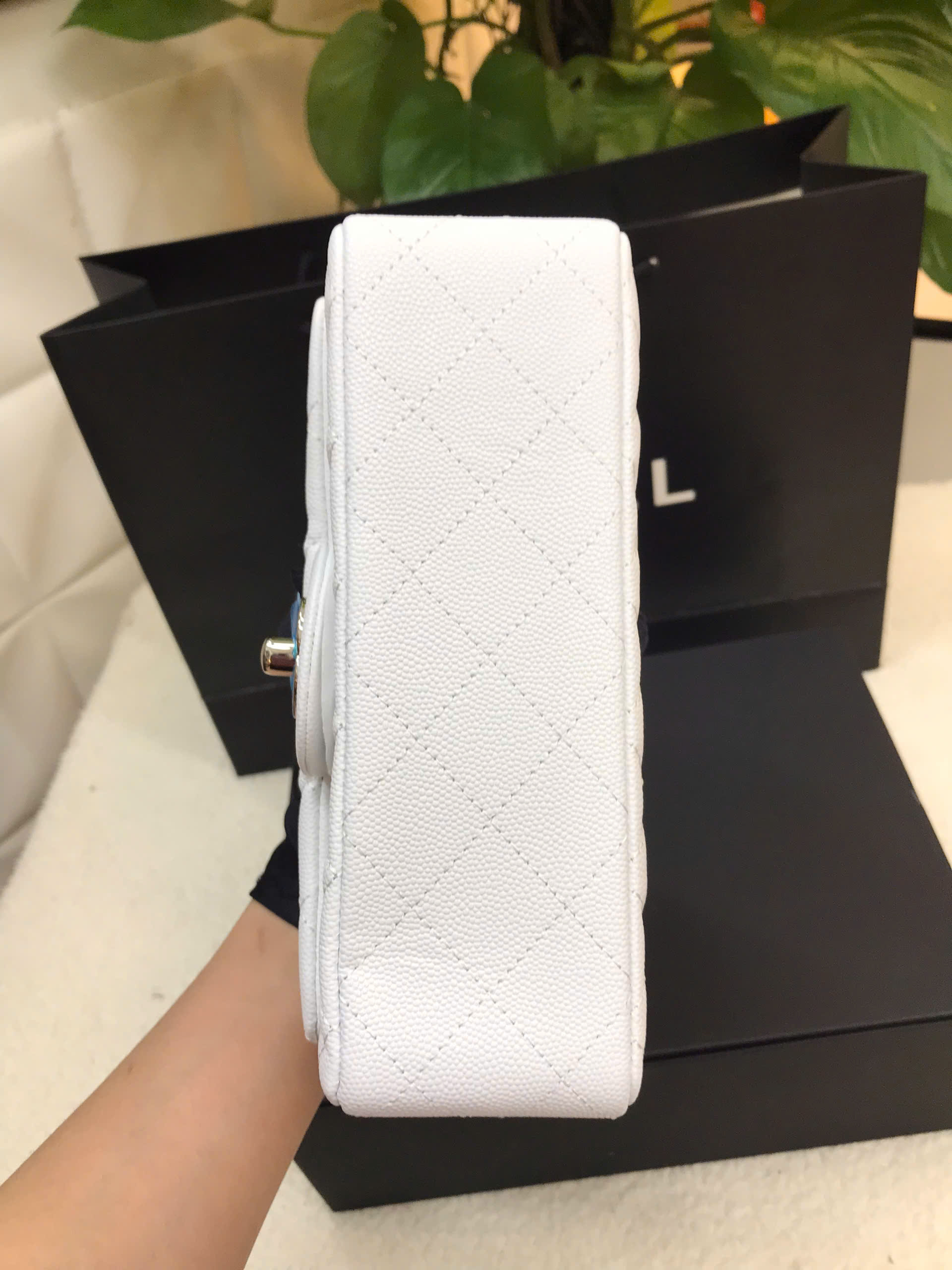 Túi Chanel Classic Mini Siêu Cấp Màu Trắng Size 20cm