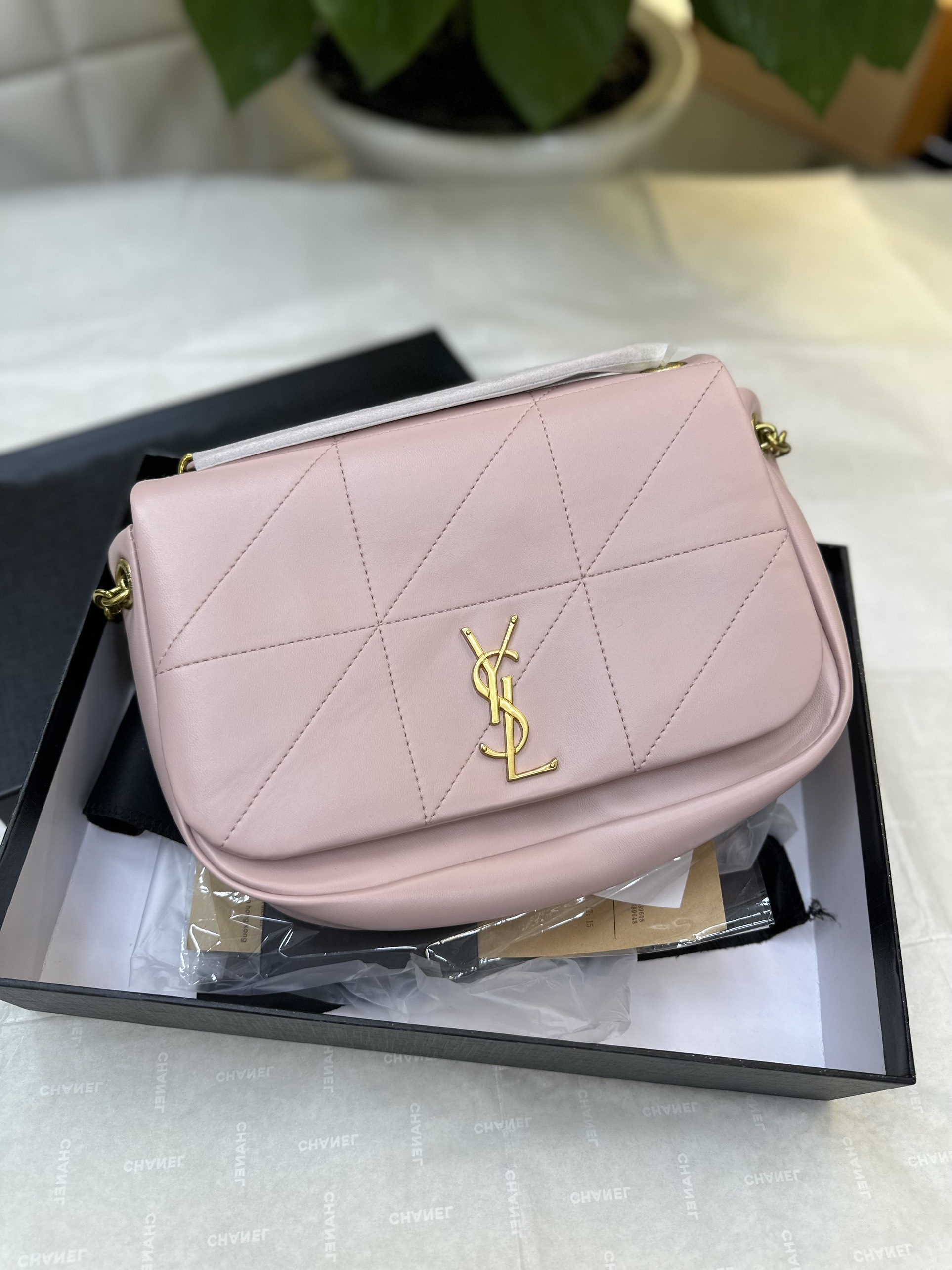 Túi YSL Jamie 4.3 Small In Lambskin Pink Super Màu Hồng Size 25cm