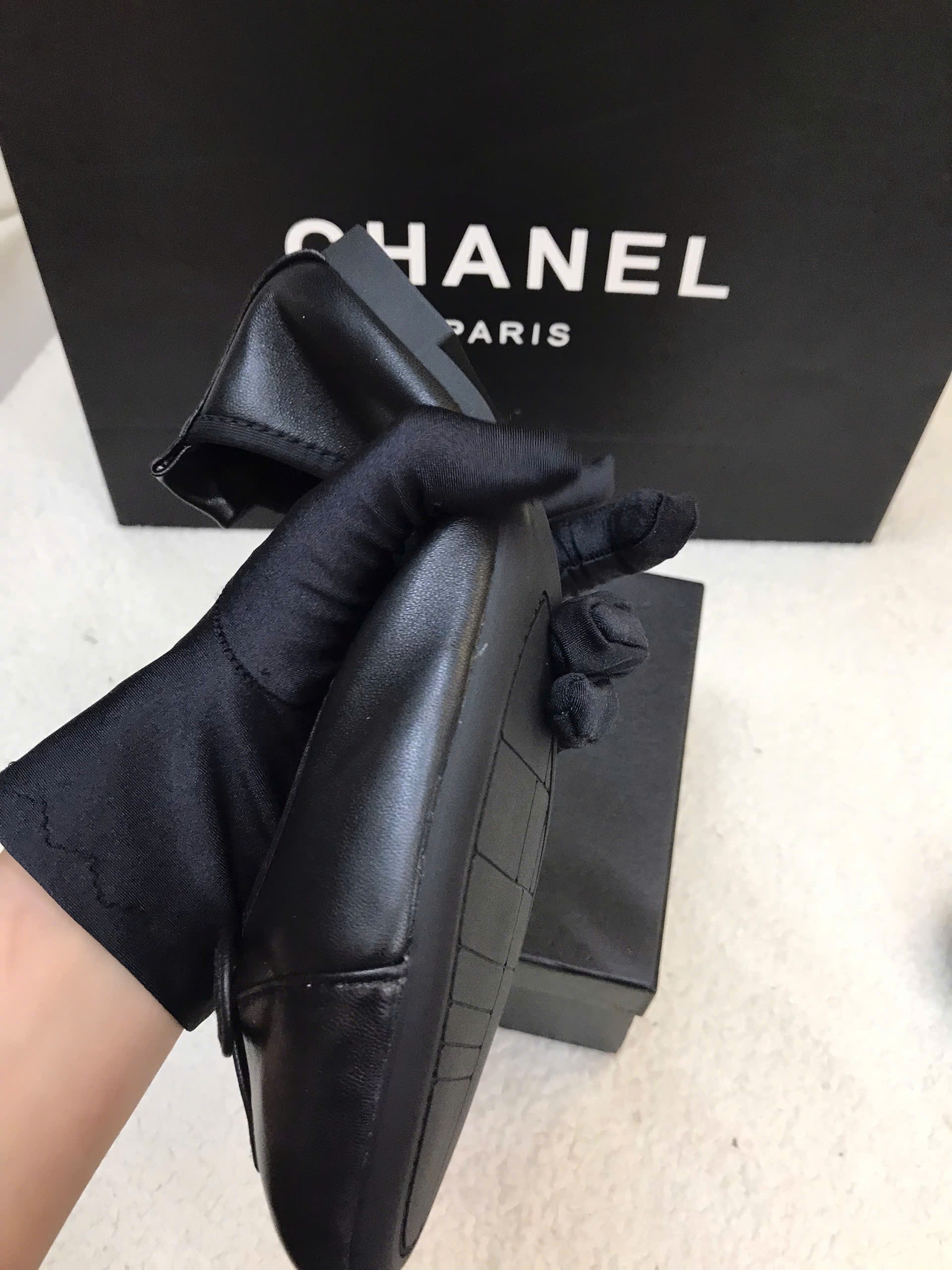 Giày Ballerina Chanel Siêu Cấp Màu Đen Size 38