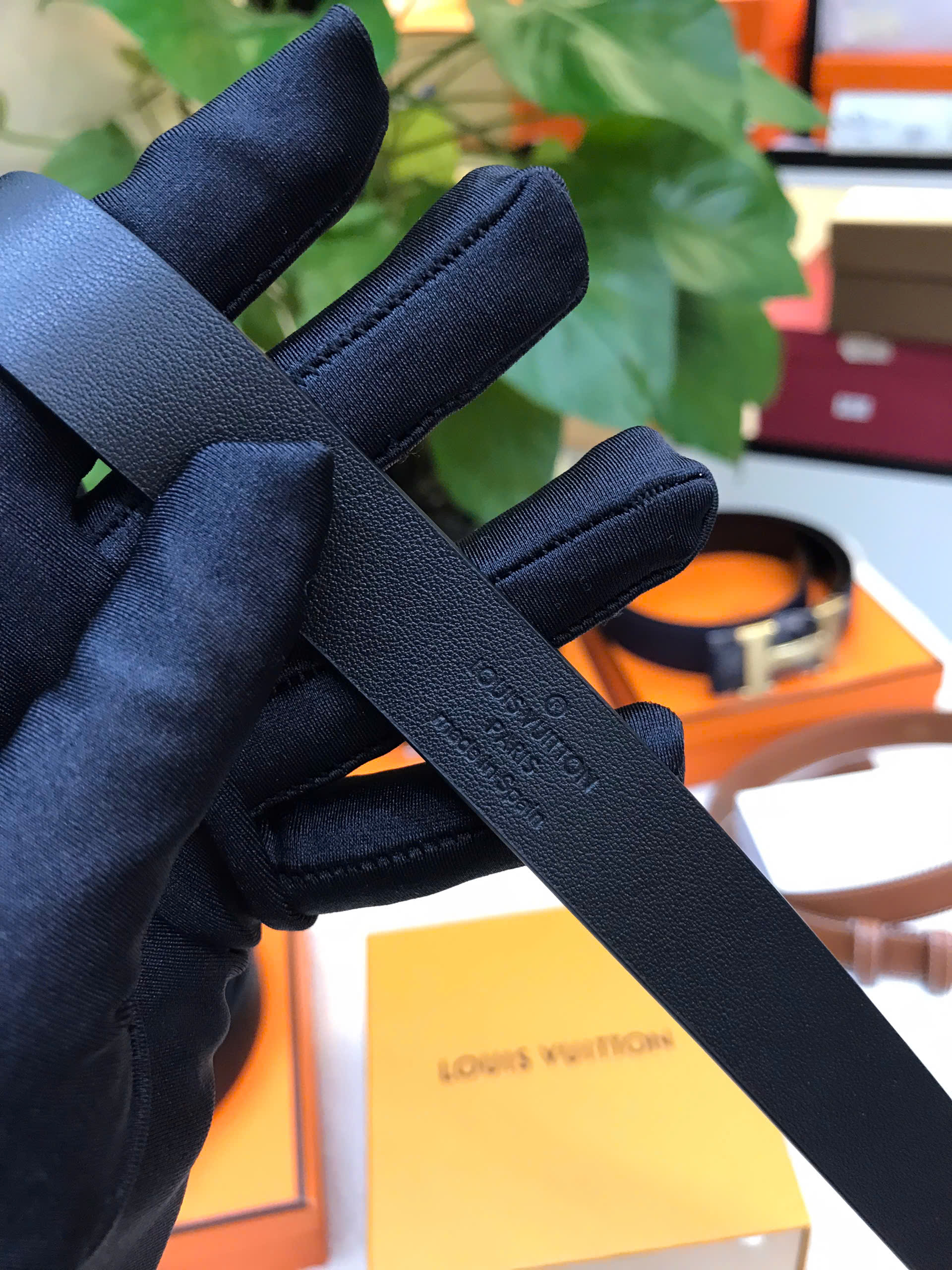 Thắt Lưng LV Initiales 20MM Belt Siêu Cấp Màu Đen Siêu Cấp M9578X