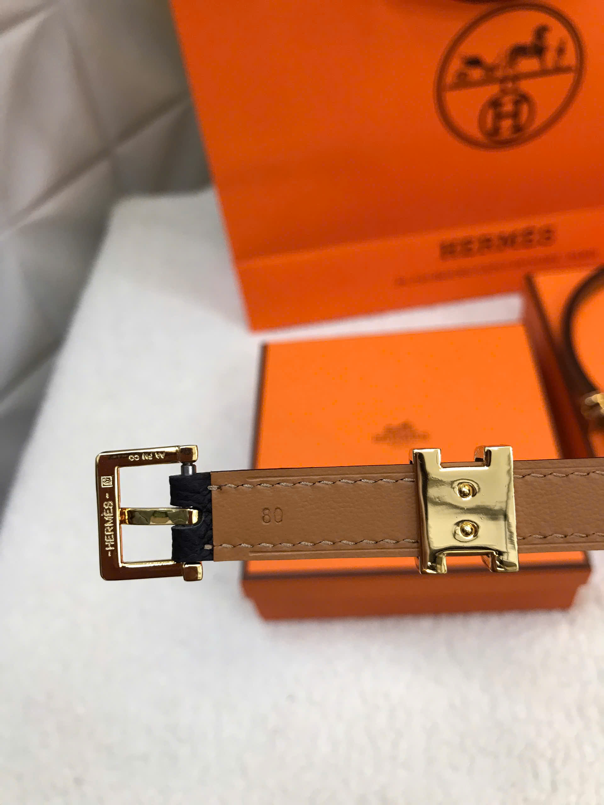 Thắt Lưng Hermes Pop H 15 Belt Craie Siêu Cấp Màu Đen