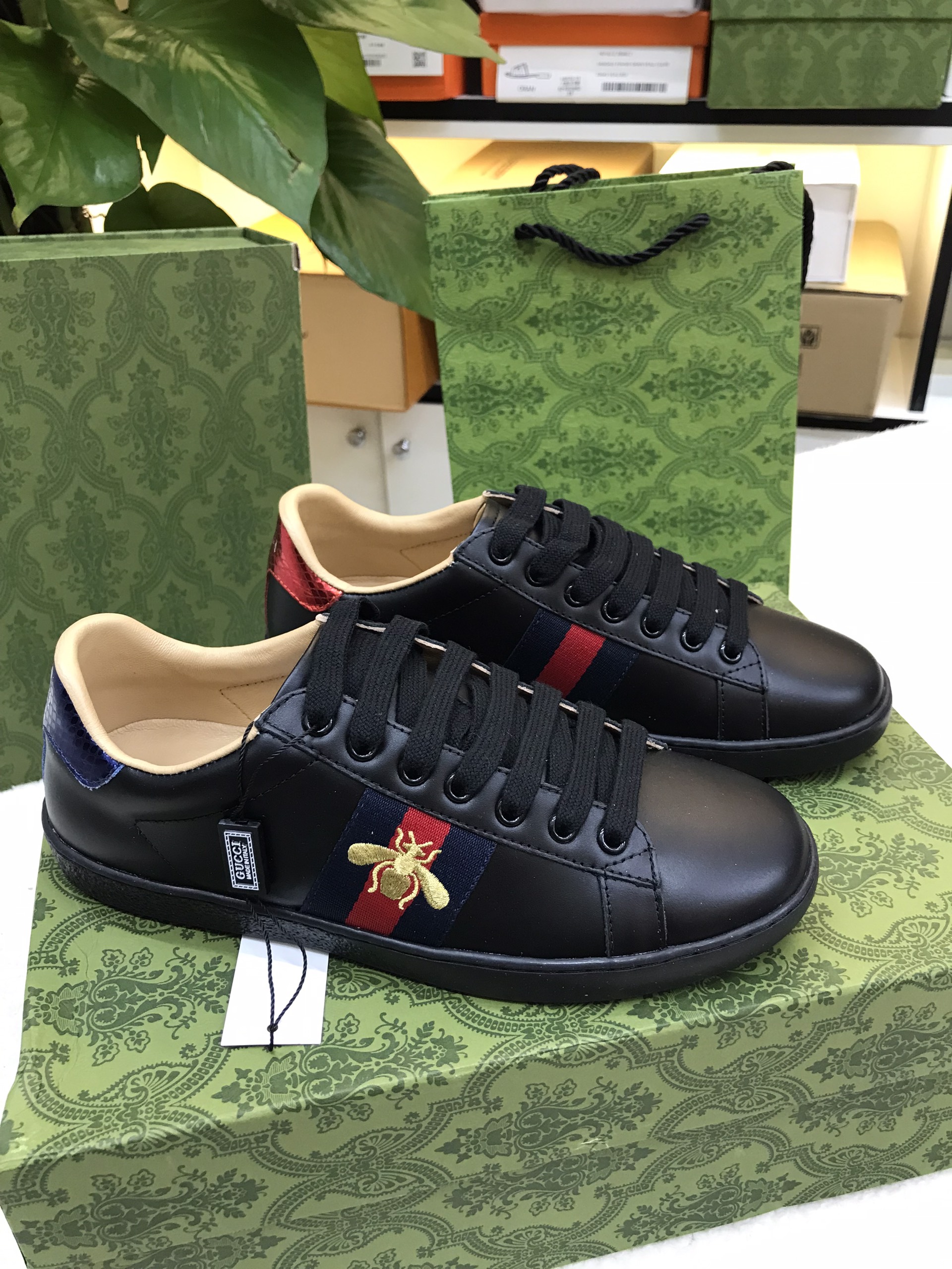 Giày Gucci Women Ace Embroidered Sneaker Siêu Cấp Size 37