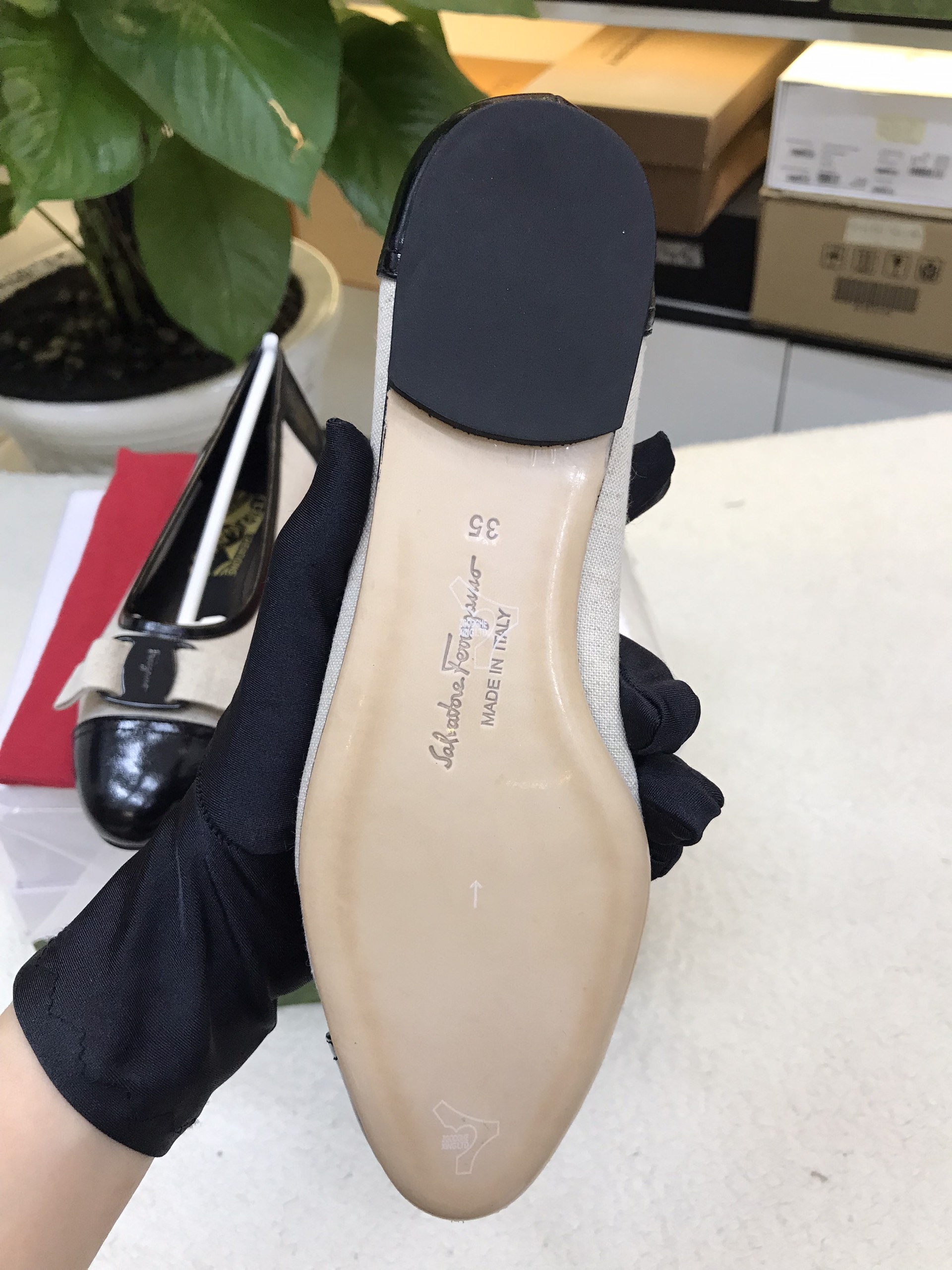 Giày Salvatore Ferragamo Varina Ballet Flat Siêu Cấp Size 35