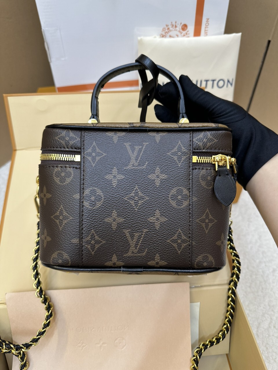 Túi Xách LV Vanity PM Super Màu Nâu Size 19cm M45165