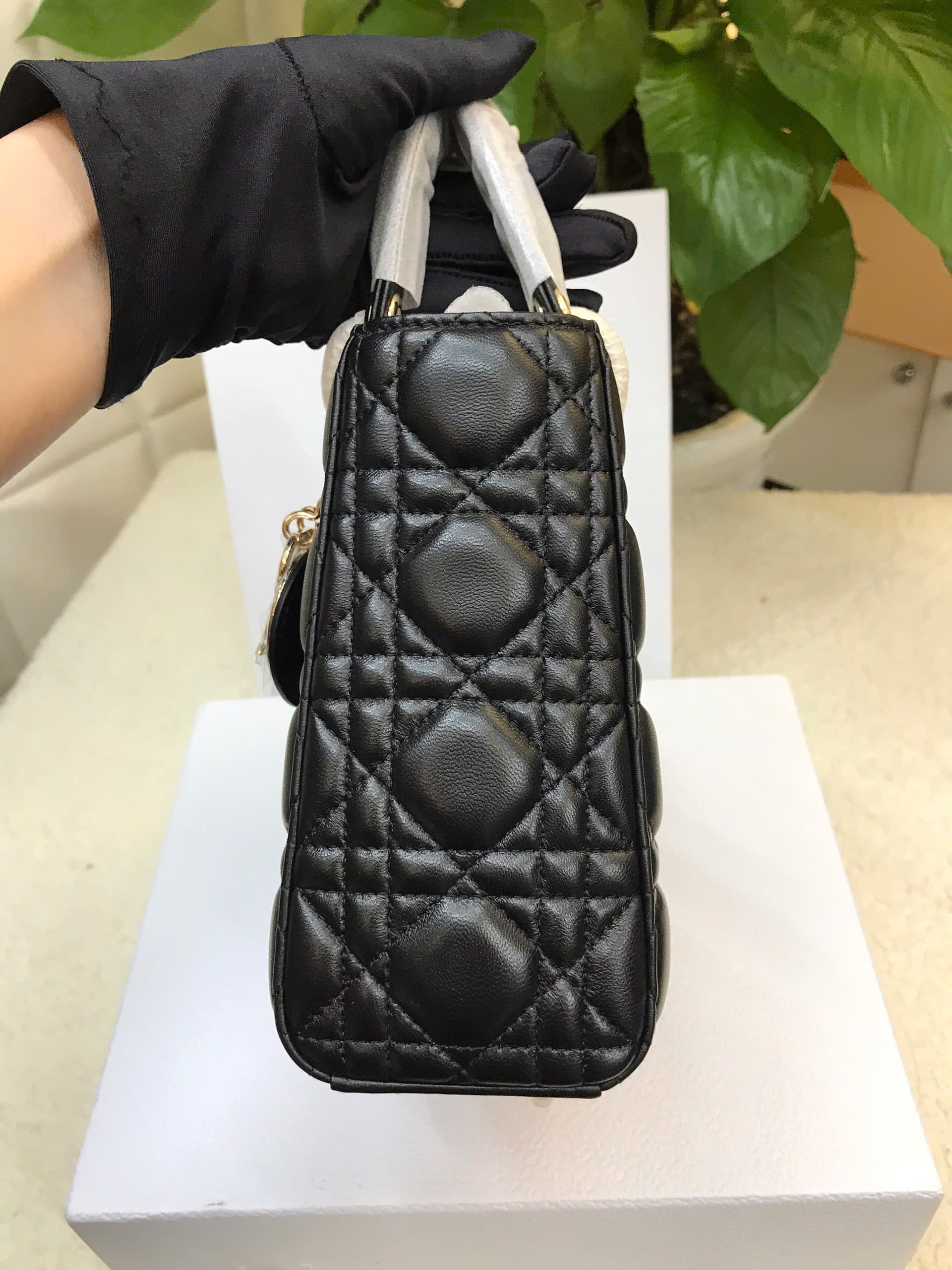 Túi Small Lady Dior Siêu Cấp Màu Đen Size 20cm