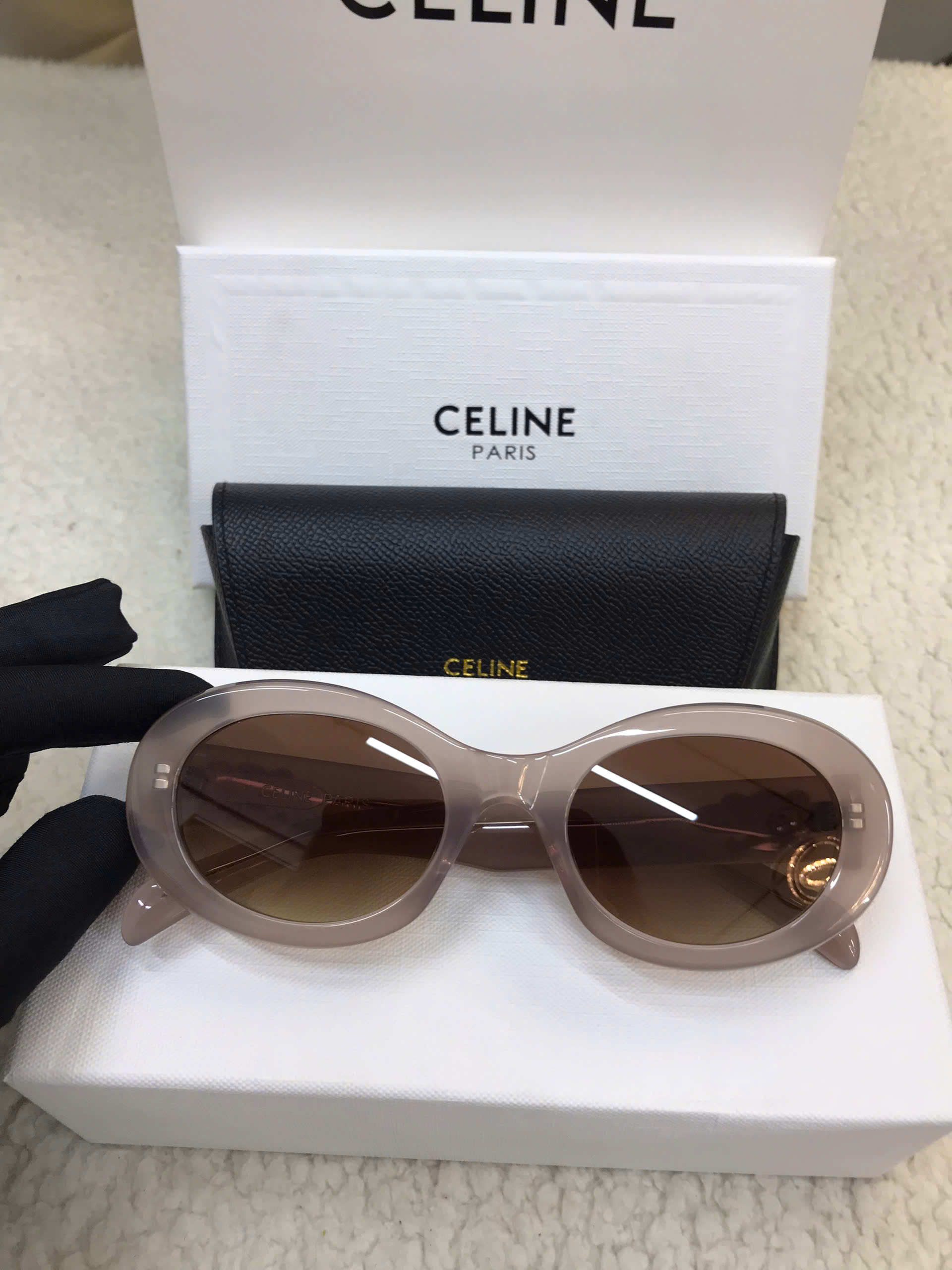 Kính Celine Triomphe 01 Sunglasses In Acetate Siêu Cấp