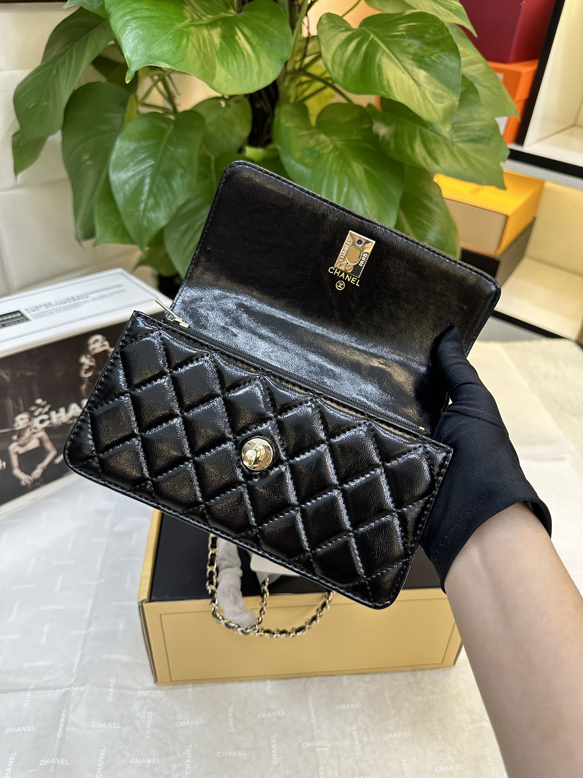 Túi Chanel Handle Bag 19 Super Màu Đen Size 19cm