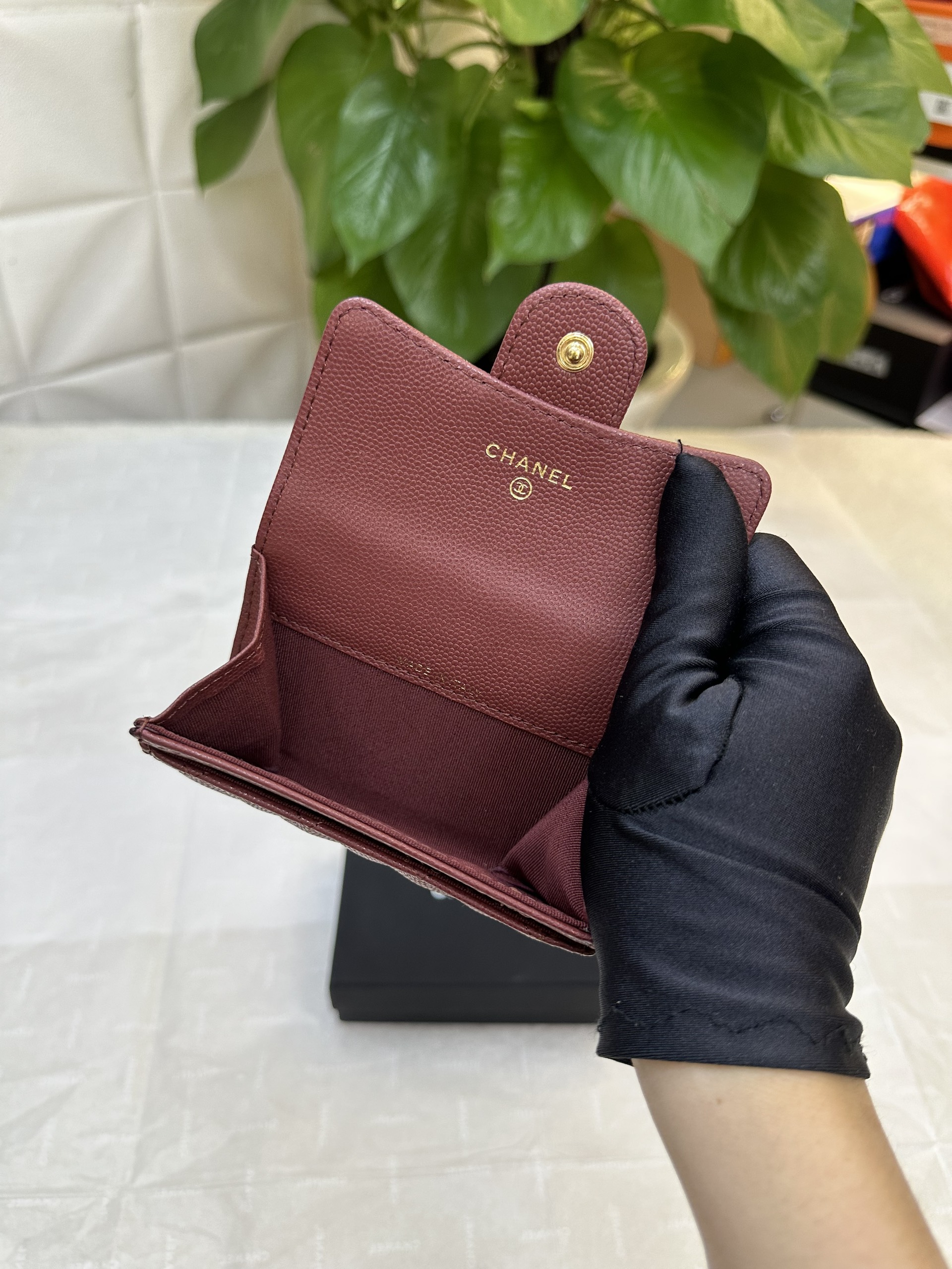 Ví Chanel Classic Card Holder Red Siêu Cấp Màu Đỏ Size 11cm