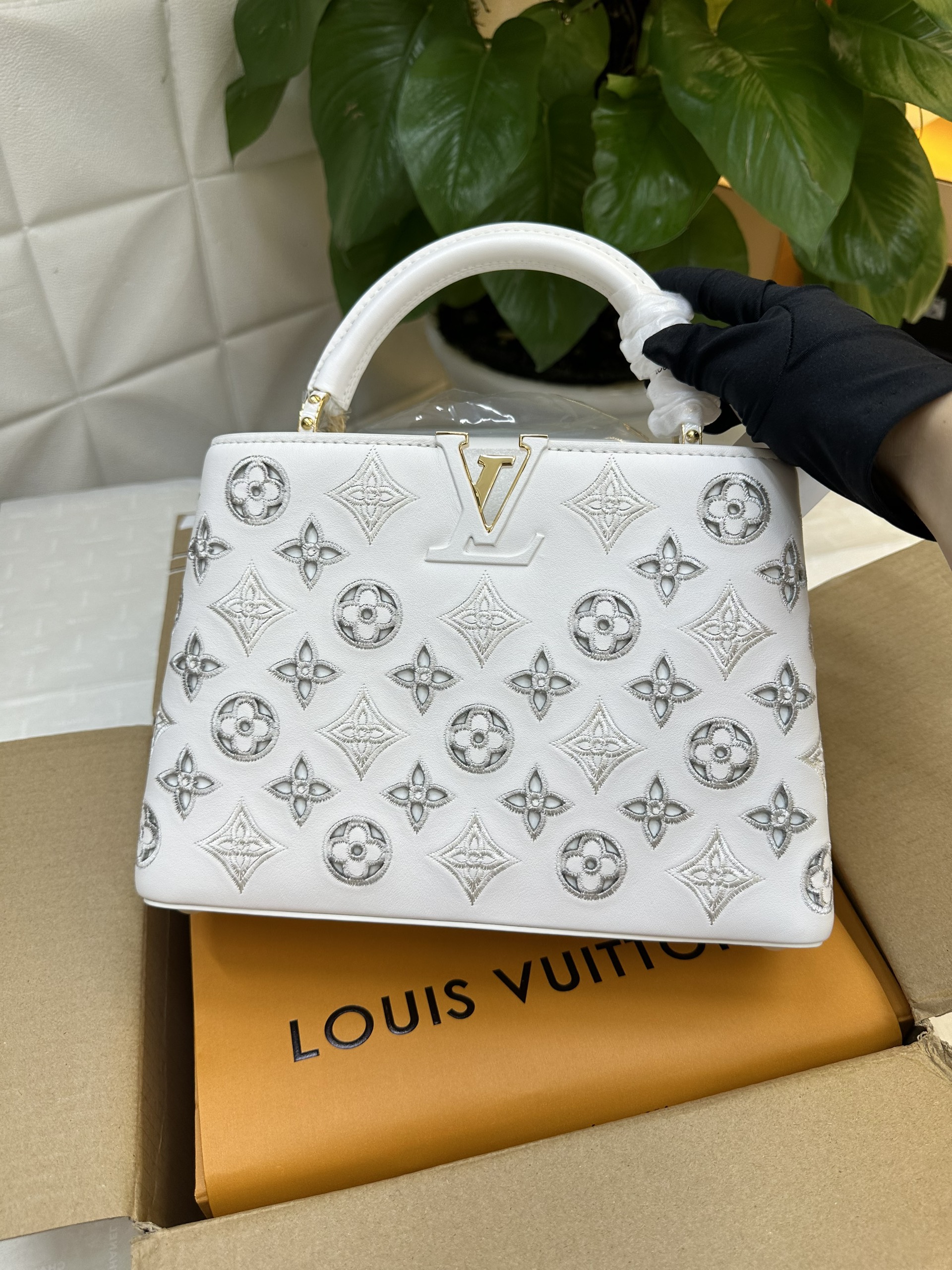 Túi LV Capucines BB White Vip Size 27cm