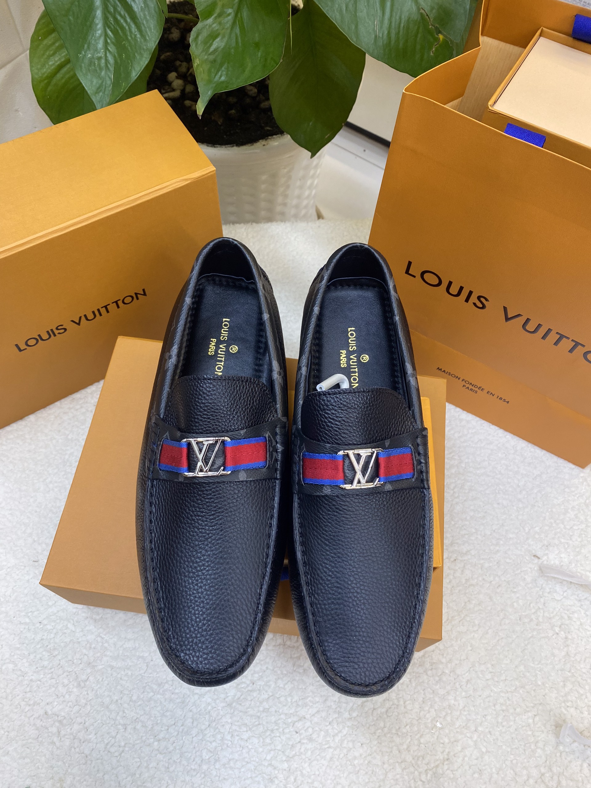 Giày LV Moccasin Hockenheim Siêu Cấp Size 46