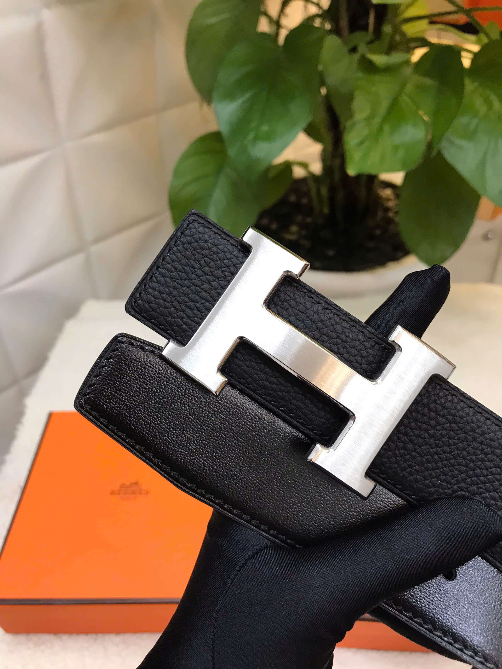 Thắt Lưng Hermes Constance Belt Siêu Cấp Khóa Bạc Size 38mm