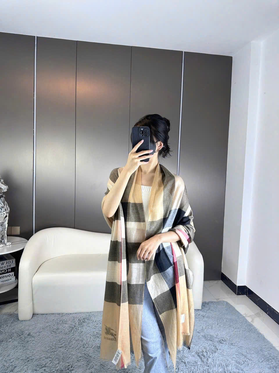 Khăn Choàng Burberry Siêu Cấp Màu Phối