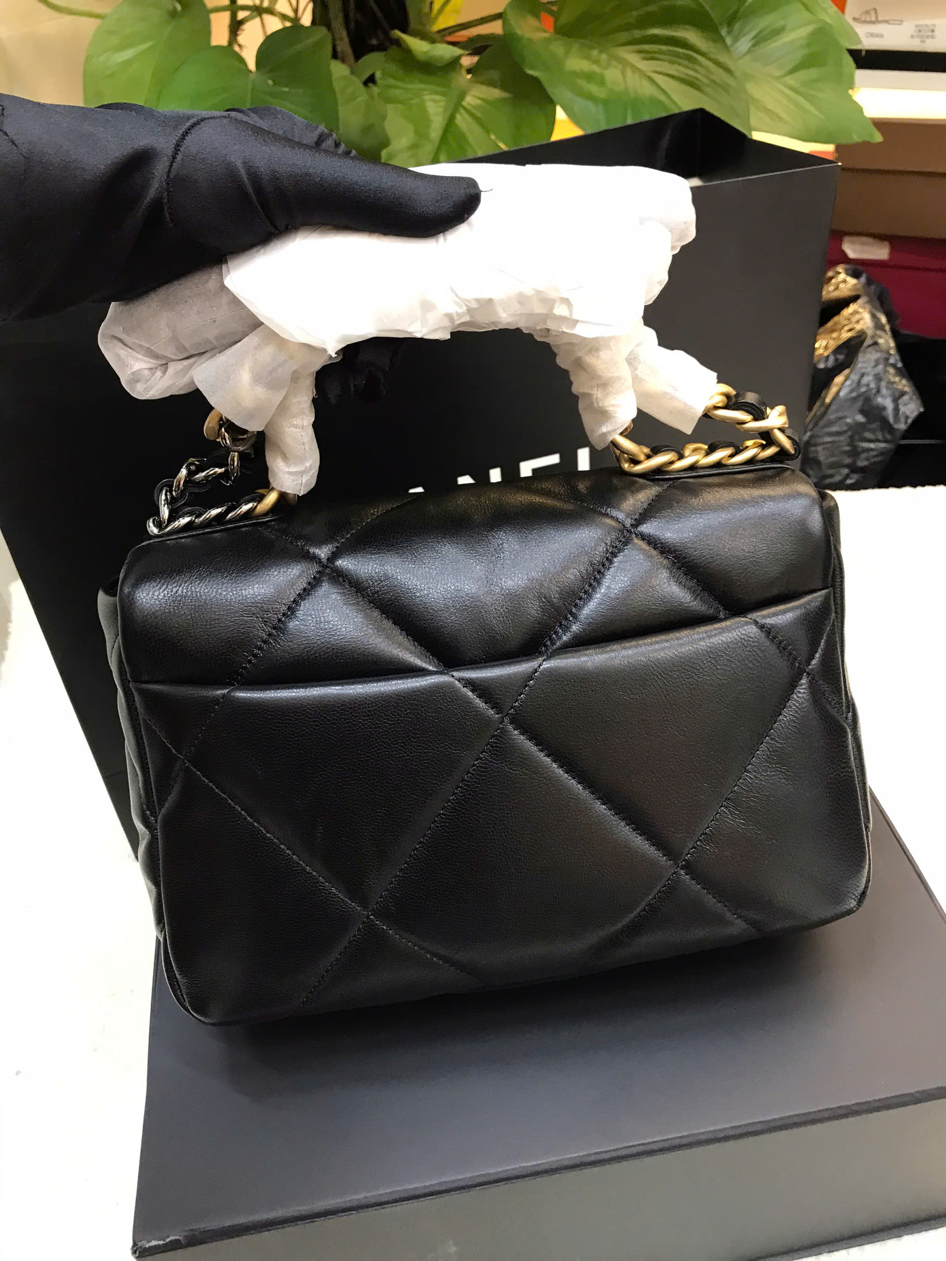 Túi Chanel 19 Black Vip Màu Đen Size 26cm