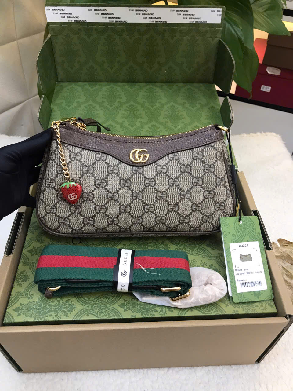 Túi Gucci Ophidia Handbag Small Super Size 25cm