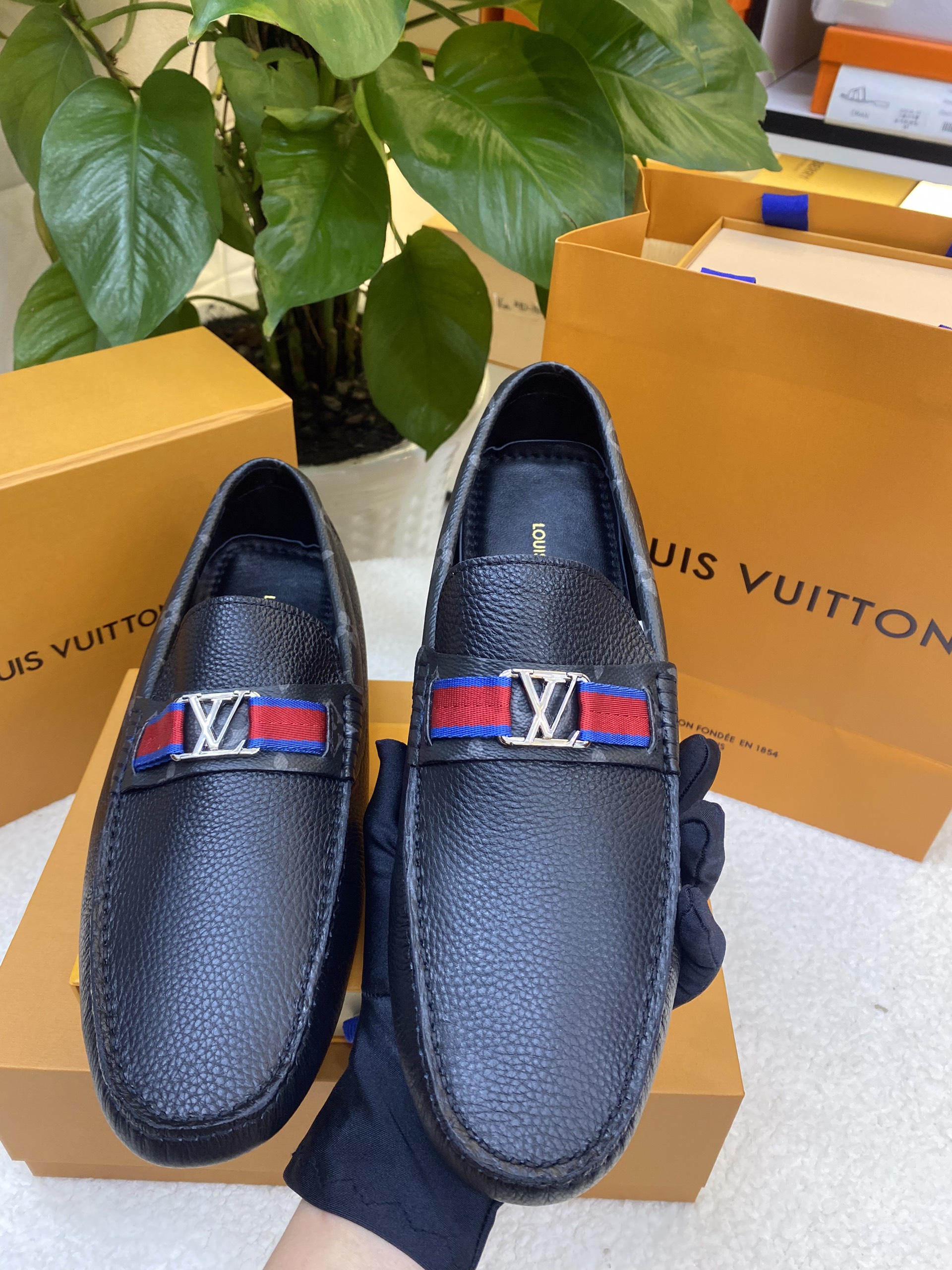 Giày LV Moccasin Hockenheim Siêu Cấp Size 46