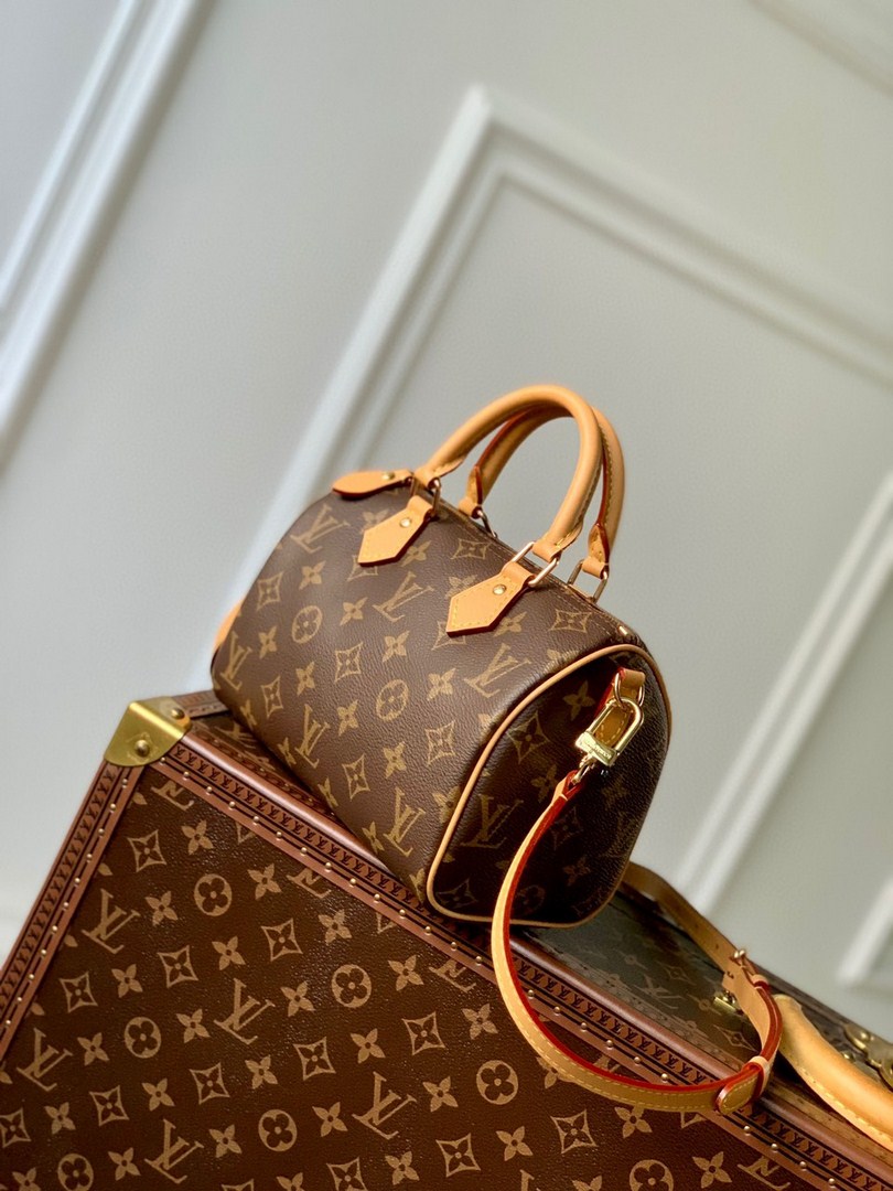 Túi Xách LV Speedy Bandoulière Vip Hoa Nâu Size 20 M81086