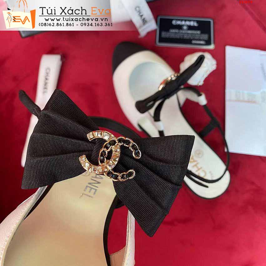 Sandal Chanel Siêu Cấp Màu Trắng Đẹp.