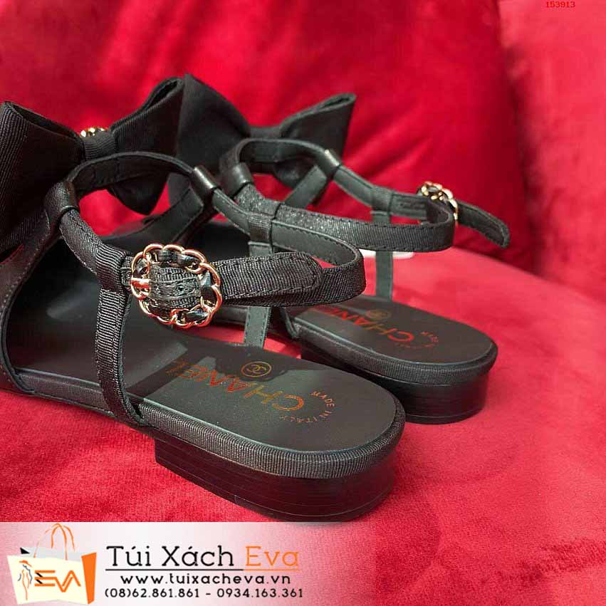 Sandal Chanel Siêu Cấp Màu Đen Đẹp.