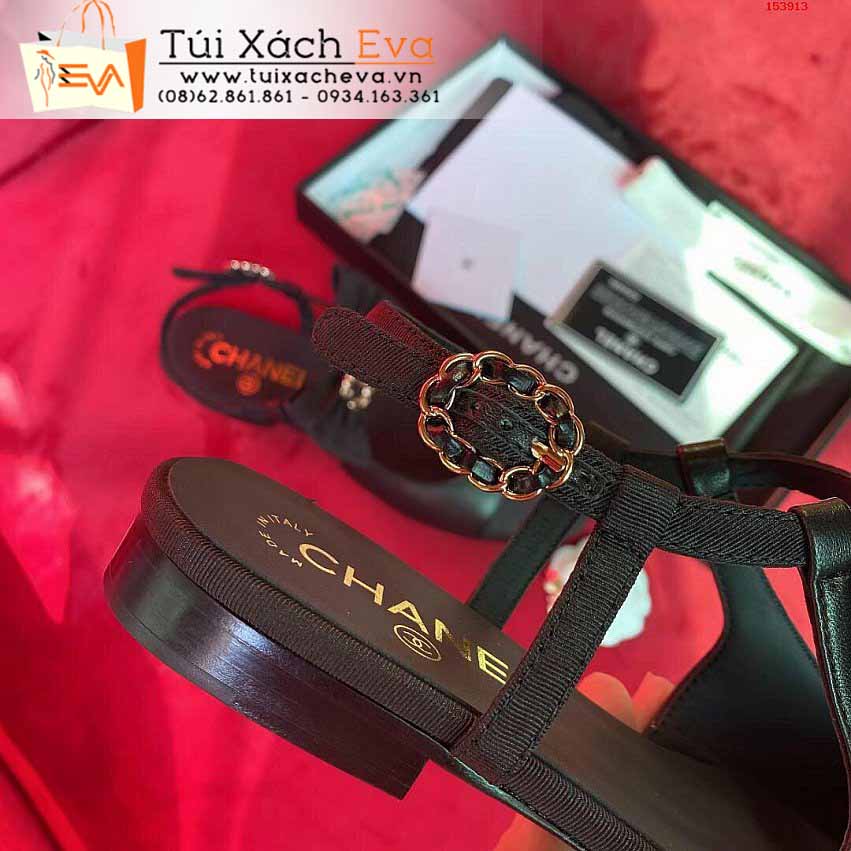 Sandal Chanel Siêu Cấp Màu Đen Đẹp.