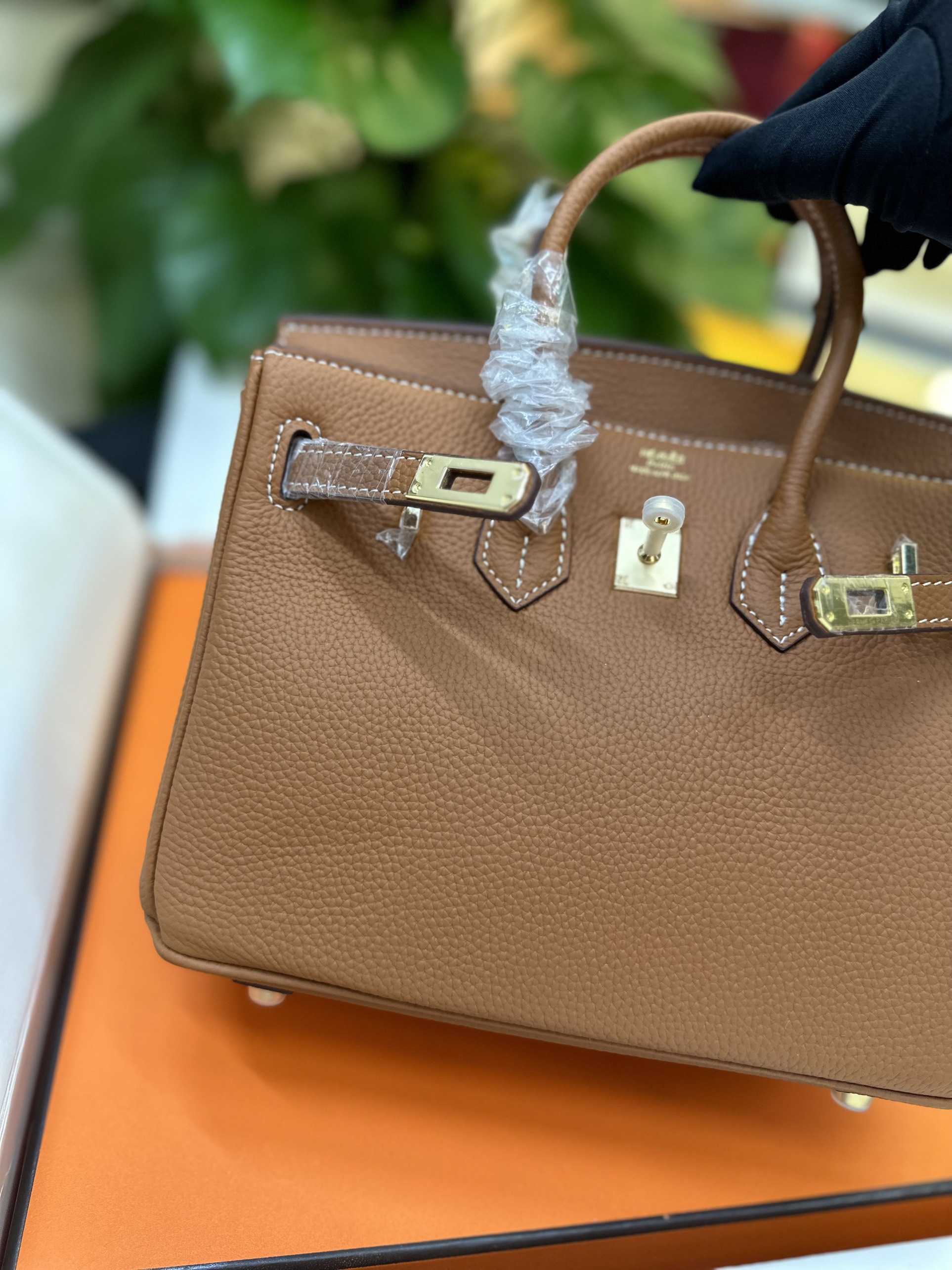 Túi Hermes Birkin 25 Super Màu Cam Size 25cm