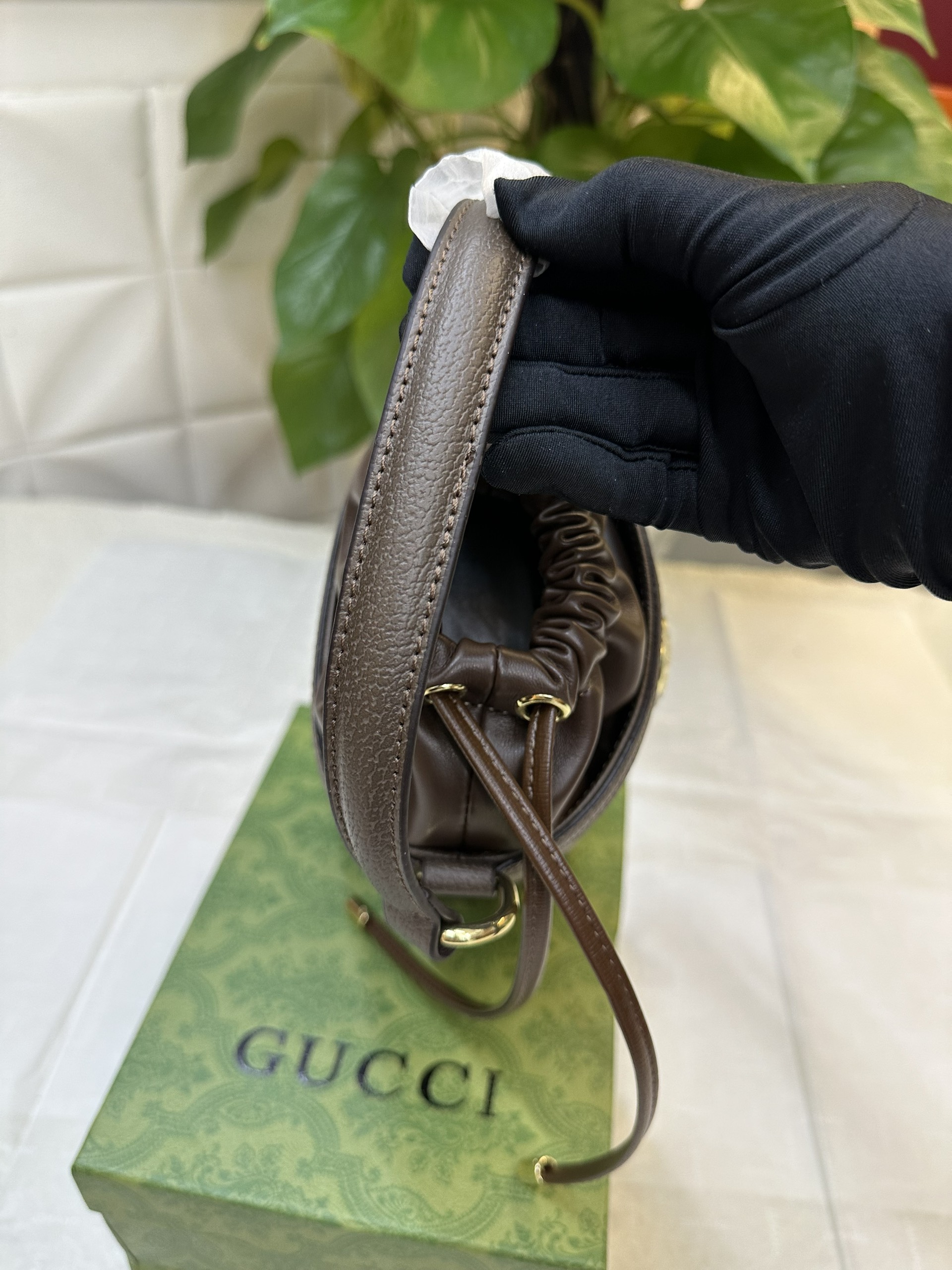 Túi Gucci Ophidia Mini Bucket Bag  Super Màu Nâu Size 20cm