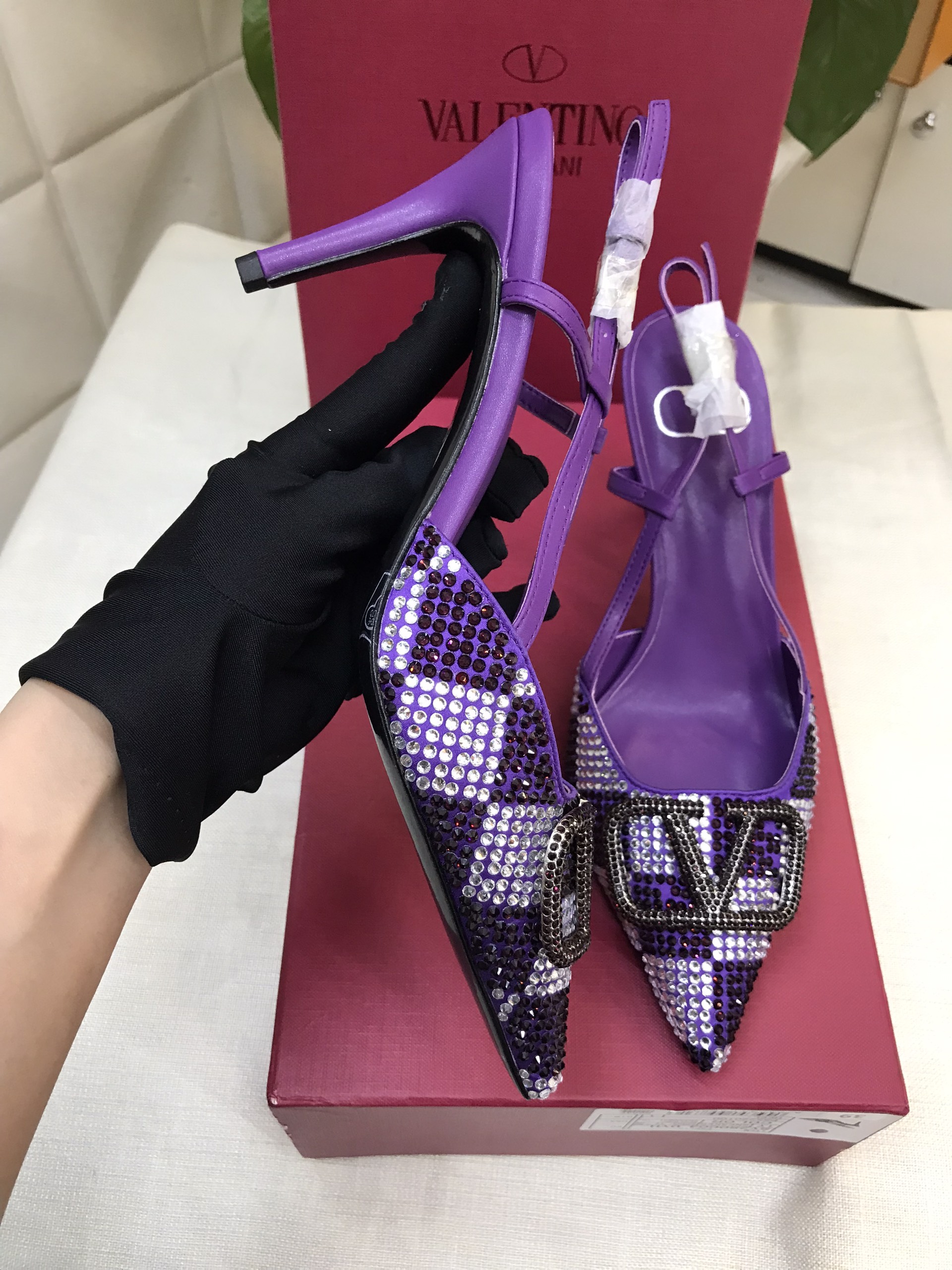 Giày Valentino Pumps Purple Siêu Cấp Size 39