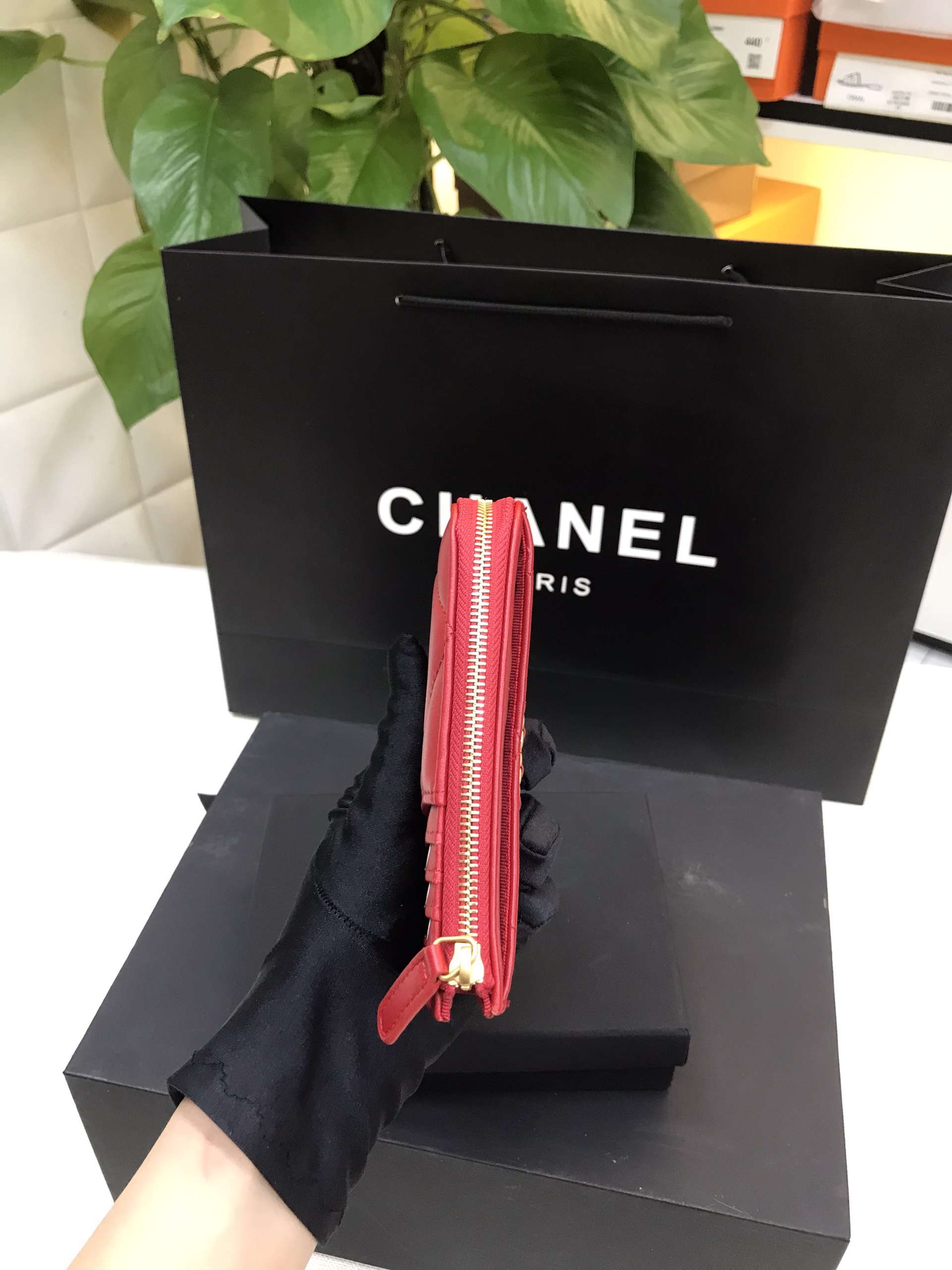 Ví Chanel Siêu Cấp Màu Đỏ Size 13.5cm