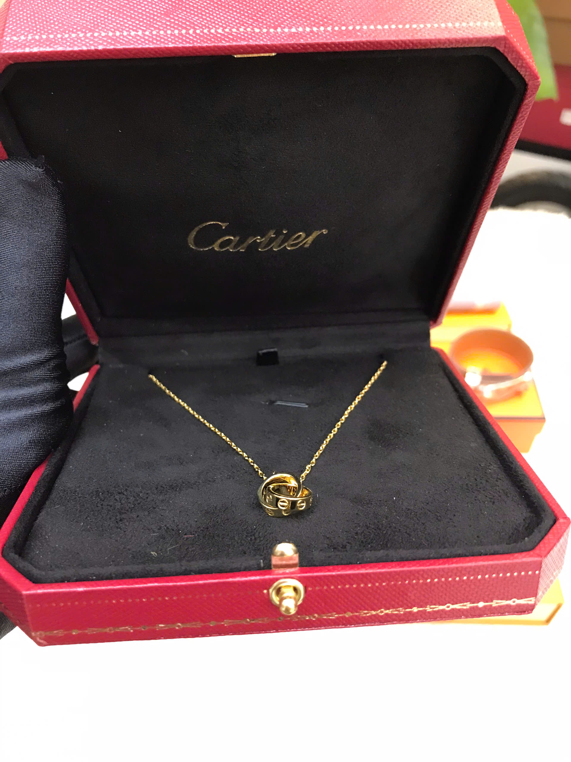 Vòng Cổ Catier Love Pendant Gold Siêu Cấp Size 42cm