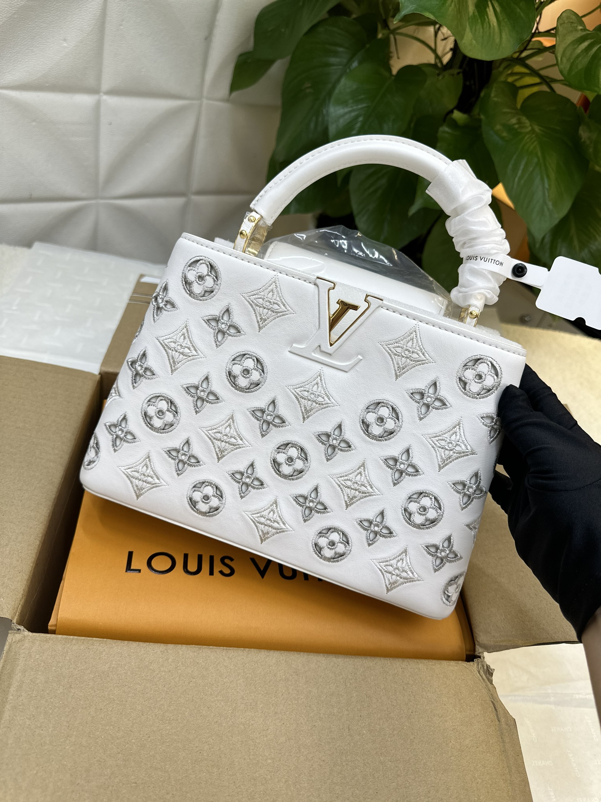 Túi LV Capucines BB White Vip Size 27cm