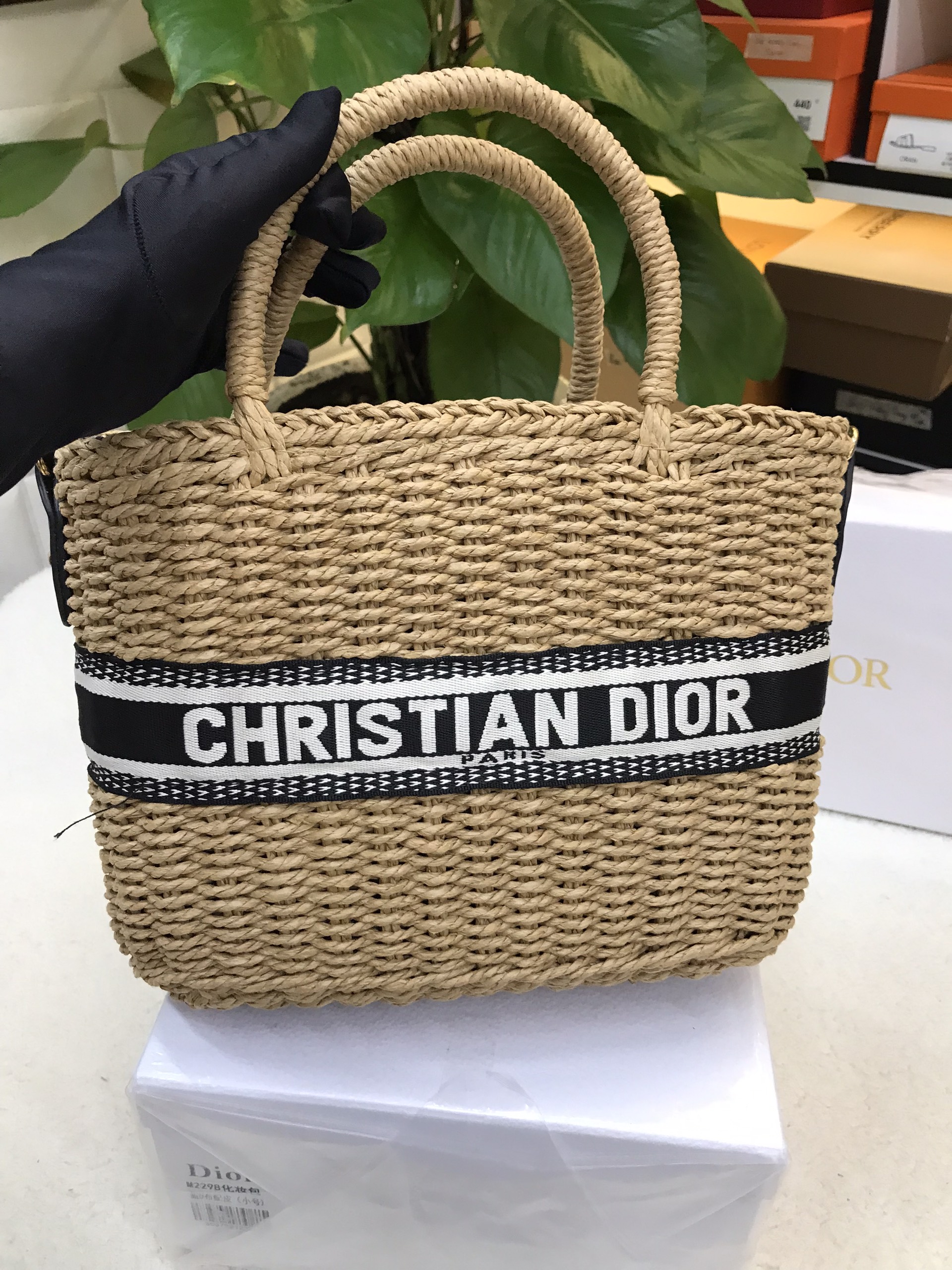 Túi Dior Hat Basket Bag Siêu Cấp Size 35cm Chưa Kèm Box