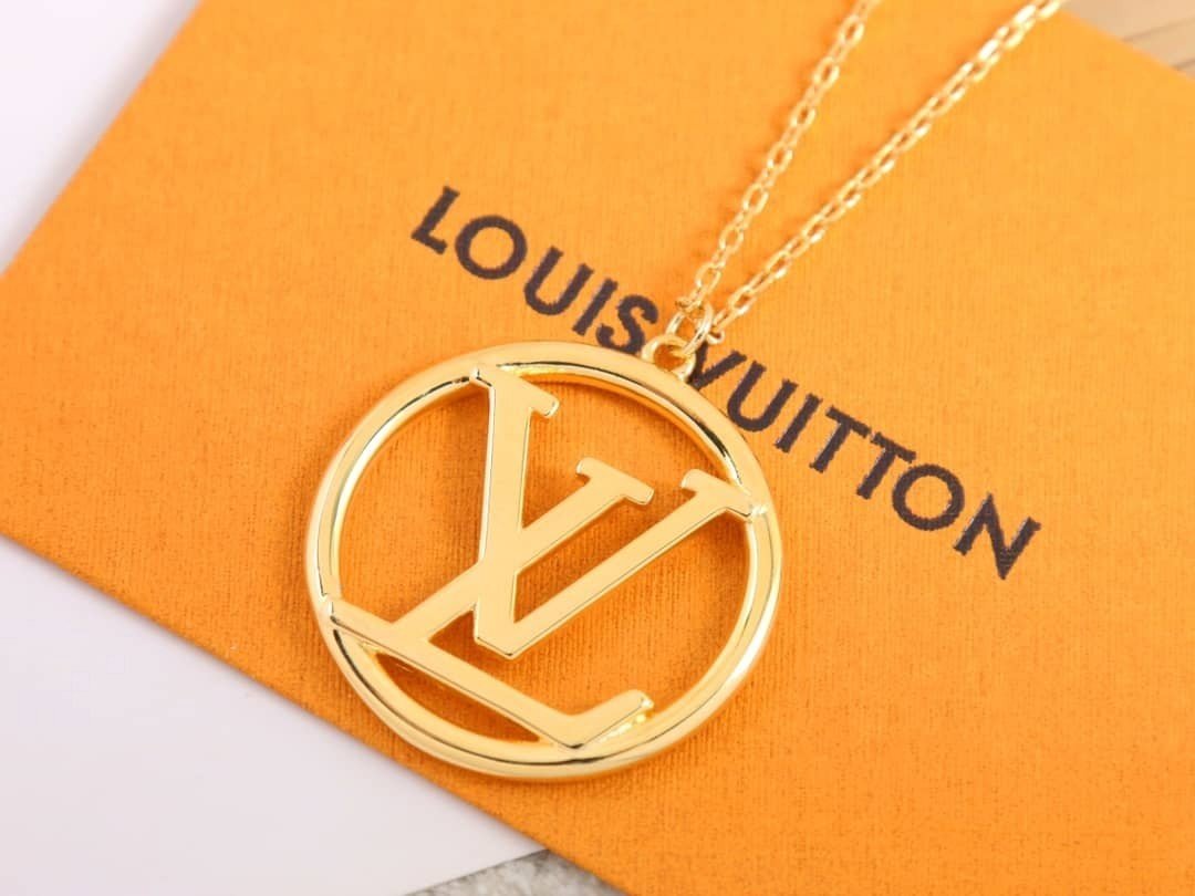 Vòng Cổ Louis Vuitton Tròn Siêu Cấp Chữ LV Full Box