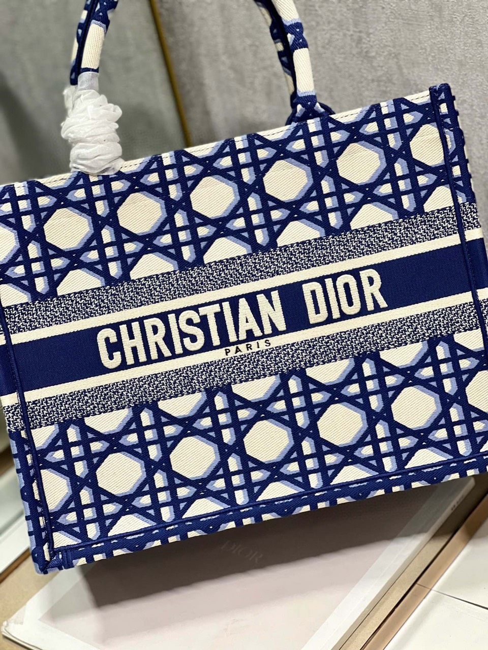 Túi Xách Dior Book Tote Siêu Cấp Màu Xanh Size 36cm