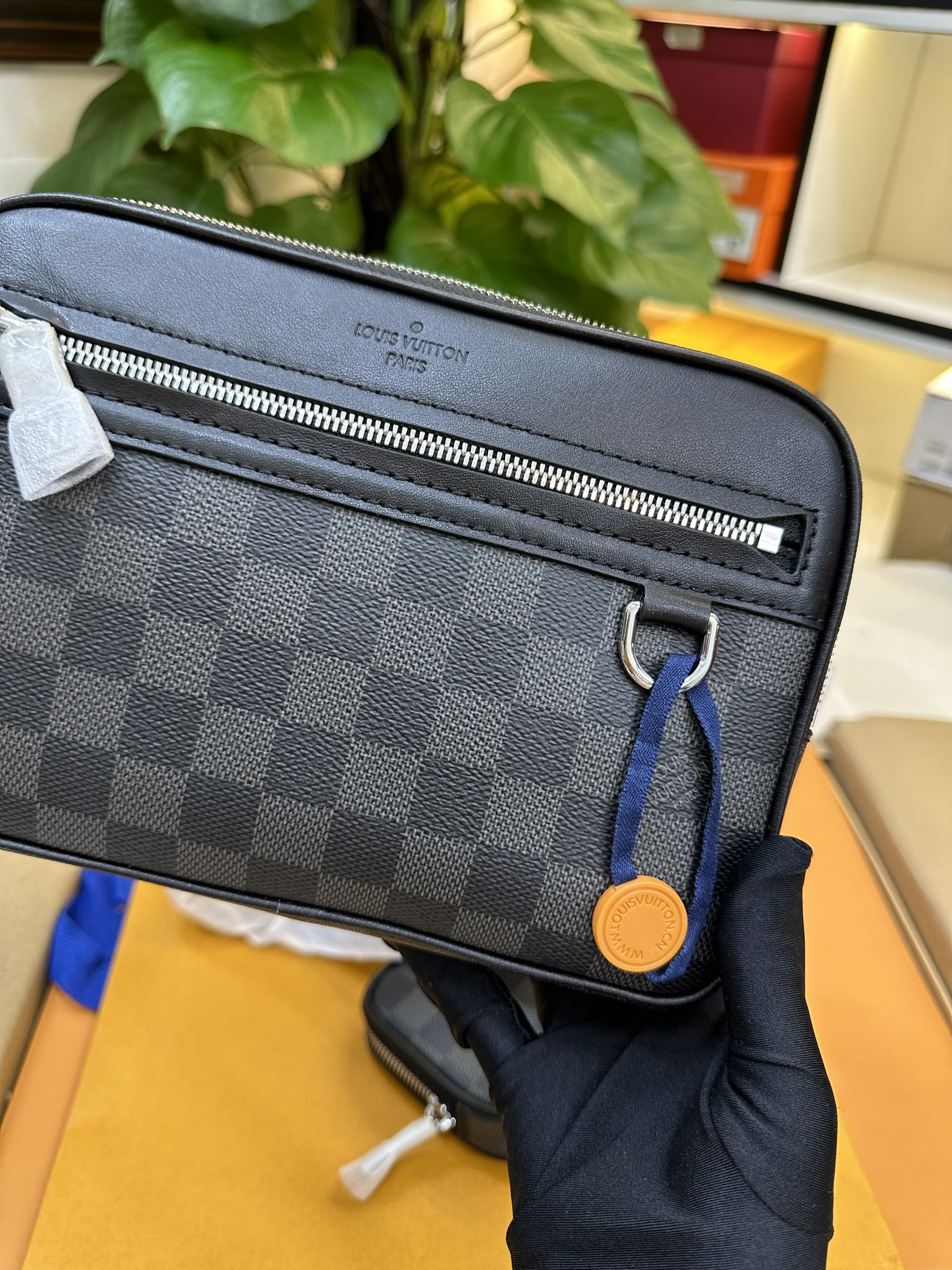 Túi LV Scott Messenger Damier Black Siêu Cấp N50018