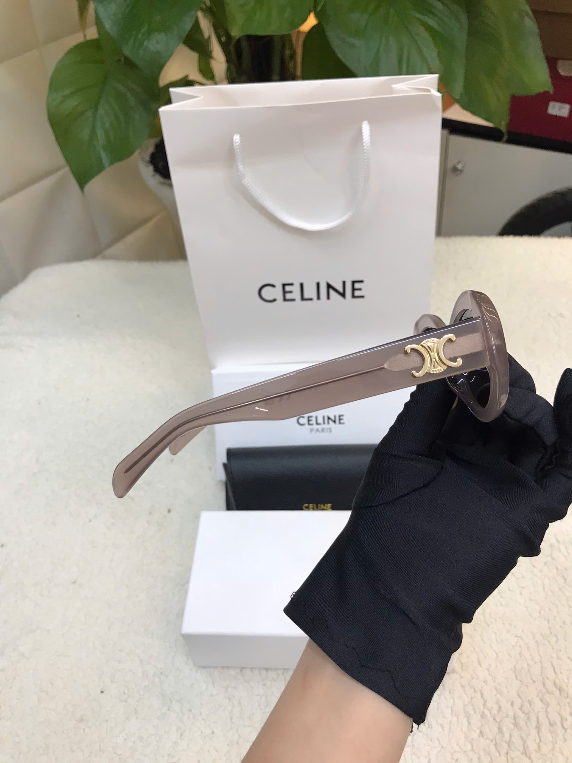 Kính Celine Triomphe 01 Sunglasses In Acetate Siêu Cấp