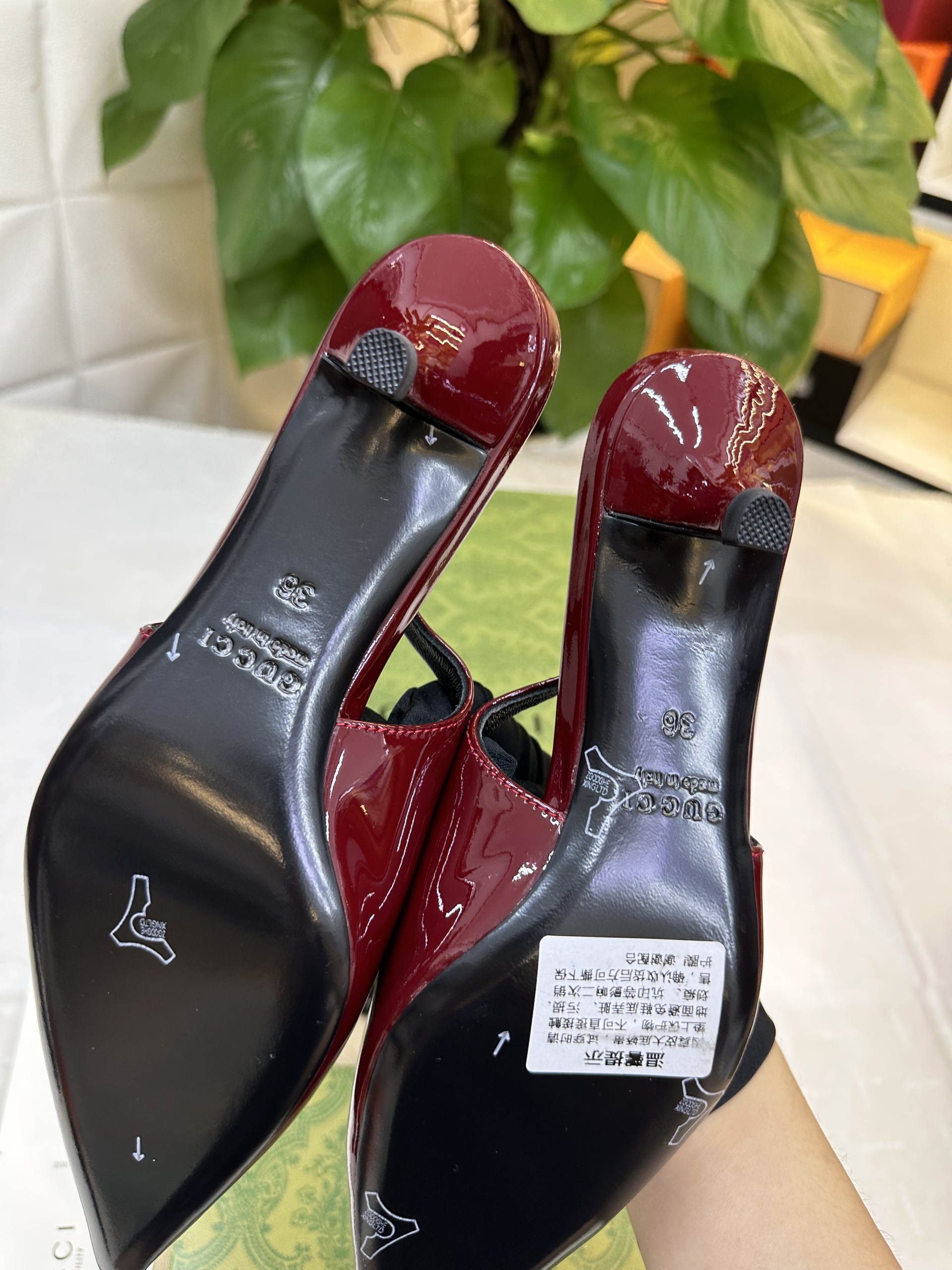 Giày Gucci Signoria Slingback Pump Red Siêu Cấp Size 36