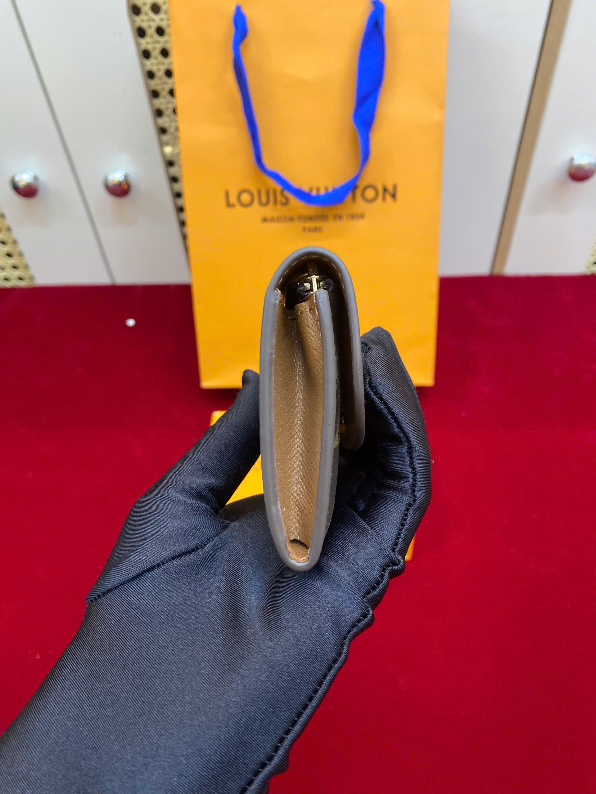 Ví LV Rosalie Coin Super Lót Nâu Size 11cm