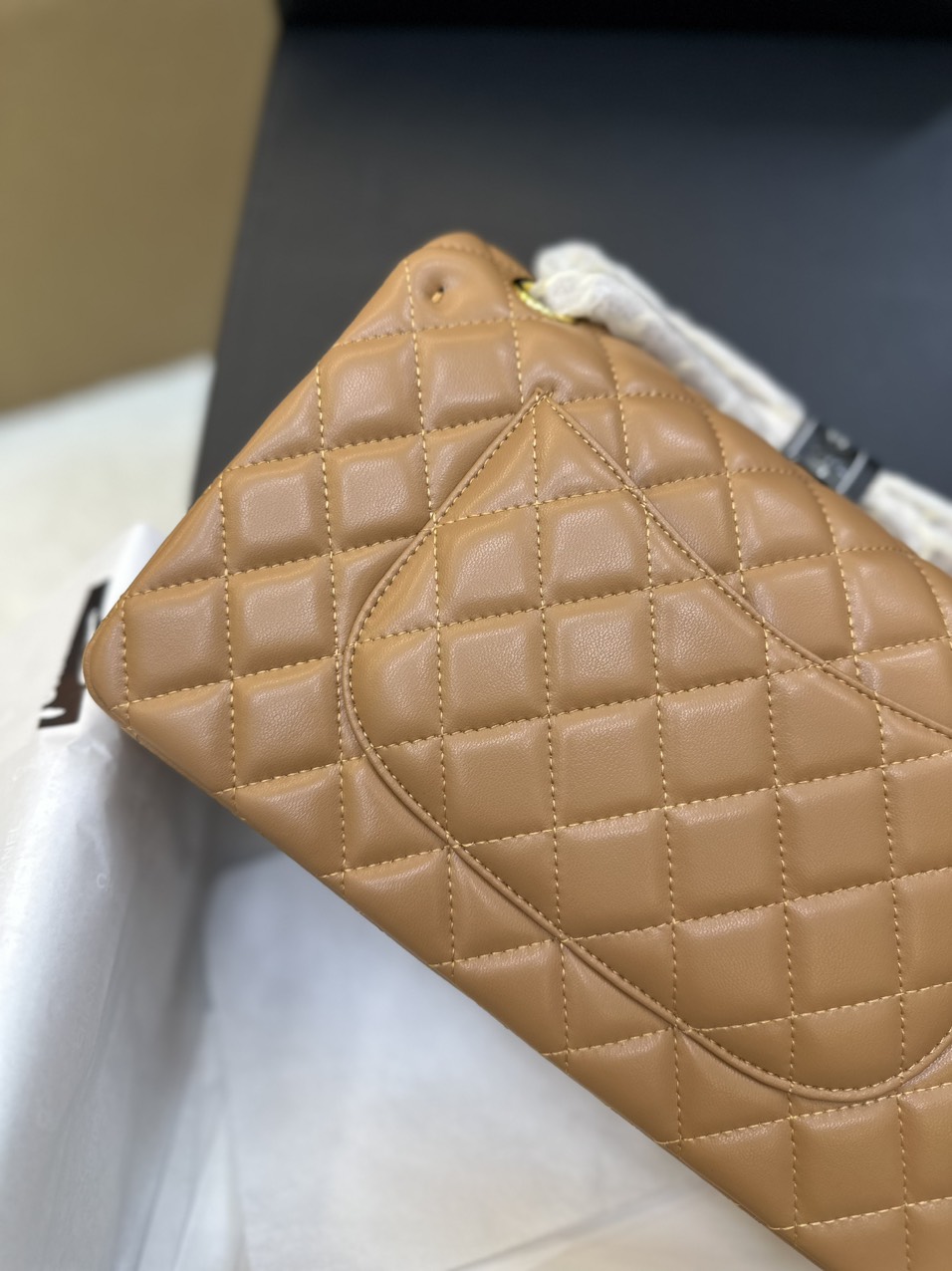 Túi Xách Chanel Classic Flap Màu Nâu Size 25cm